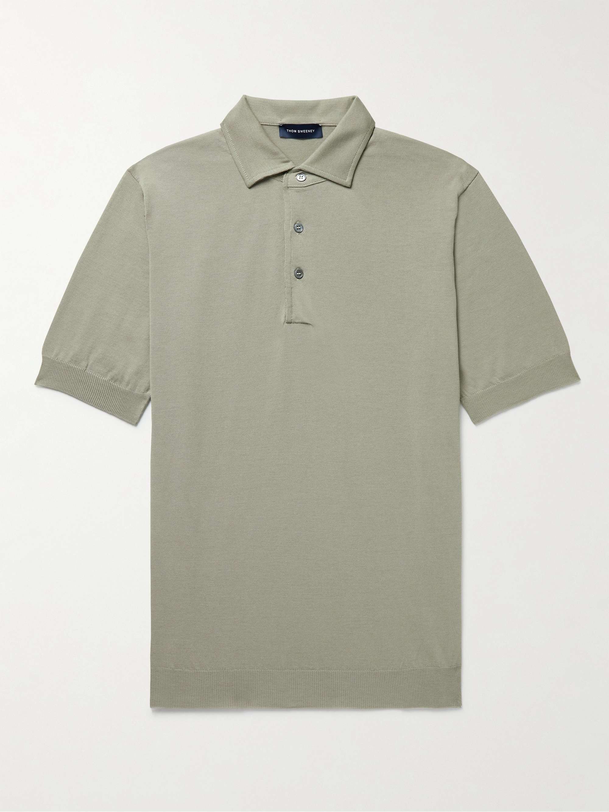 THOM SWEENEY Cotton Polo Shirt