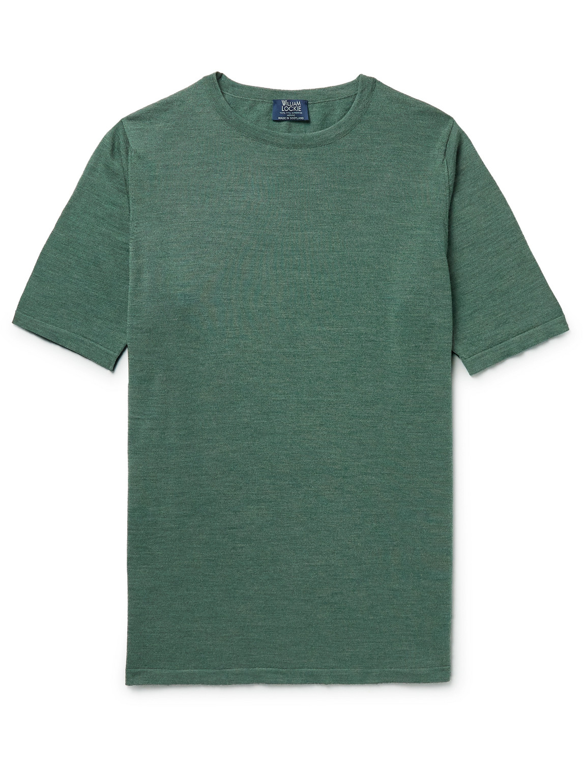 William Lockie Merino Wool T-shirt In Green