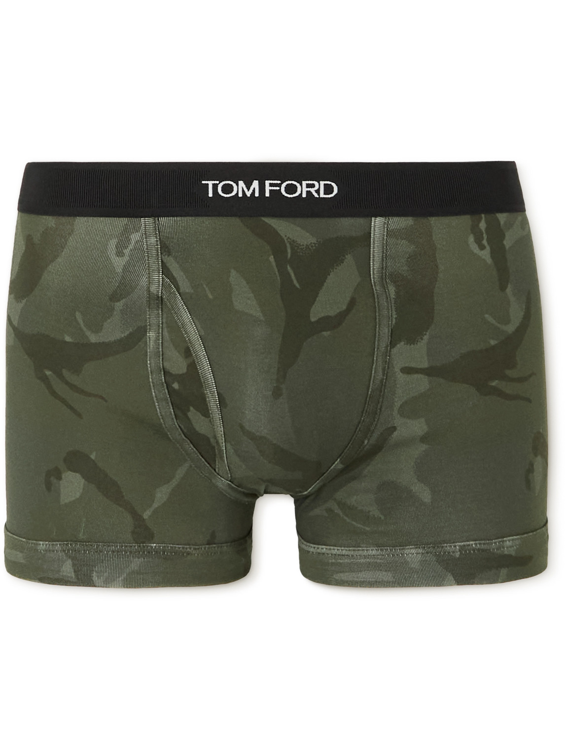 TOM FORD CAMOUFLAGE-PRINT STRETCH-COTTON BOXER BRIEFS