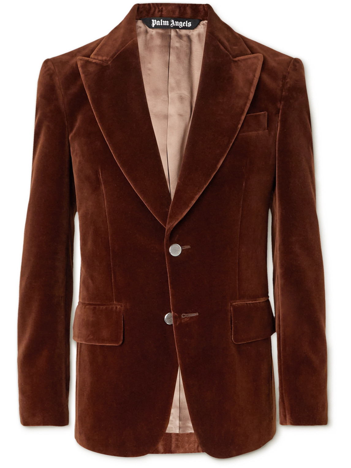 Palm Angels Cotton-Velvet Suit Jacket