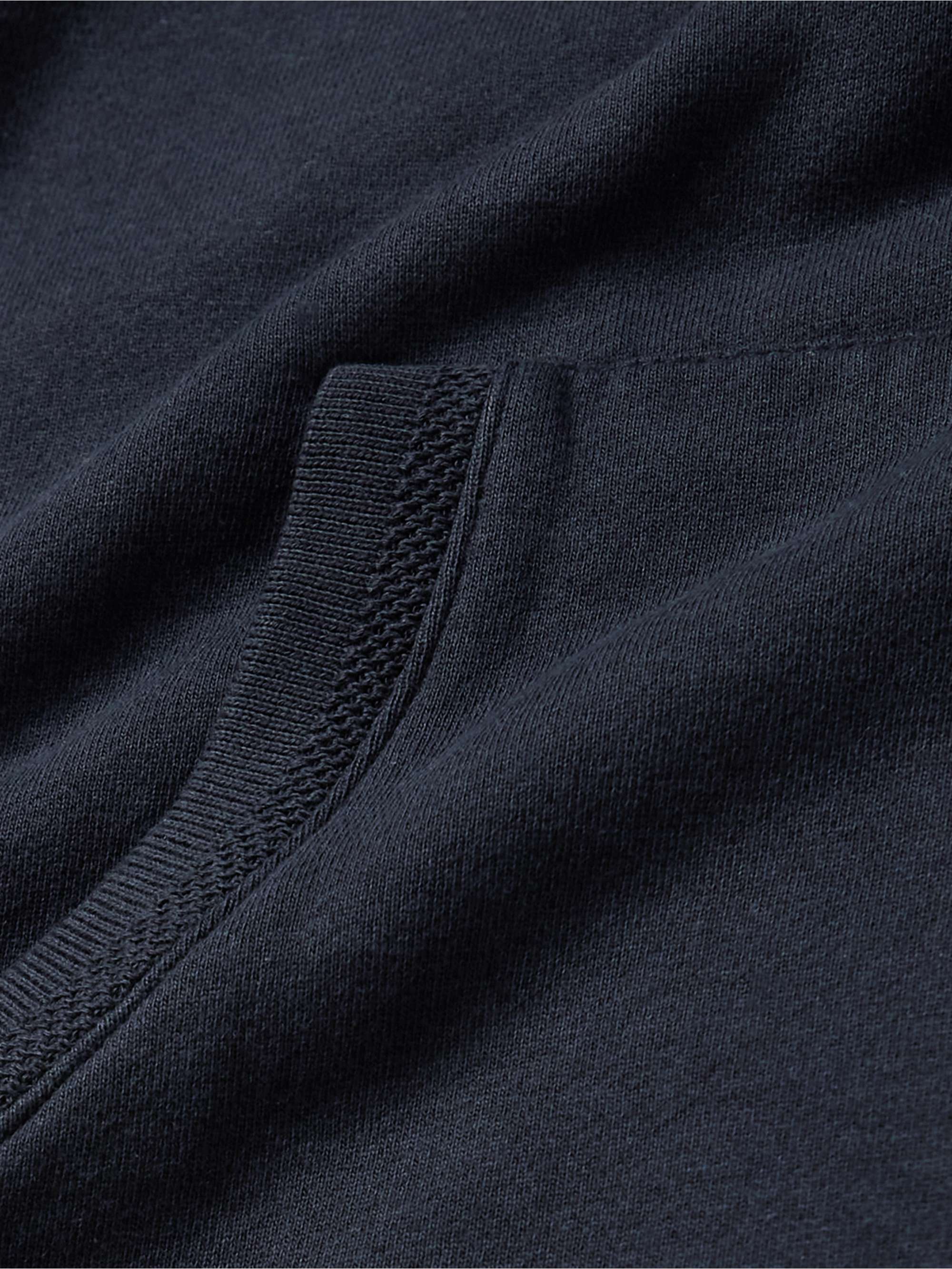 HAMILTON AND HARE Cotton and Lyocell-Blend Jersey Half-Zip Sweatshirt
