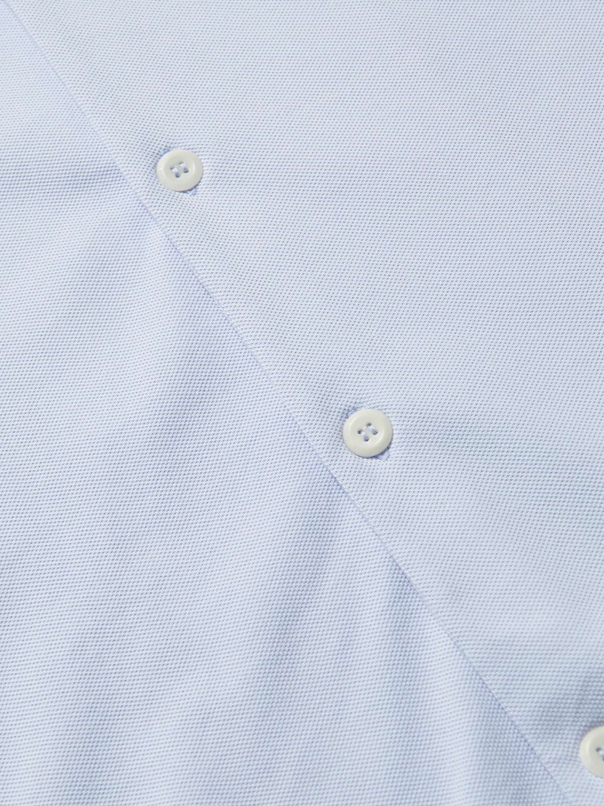 HAMILTON AND HARE Camp-Collar Cotton-Piqué Shirt