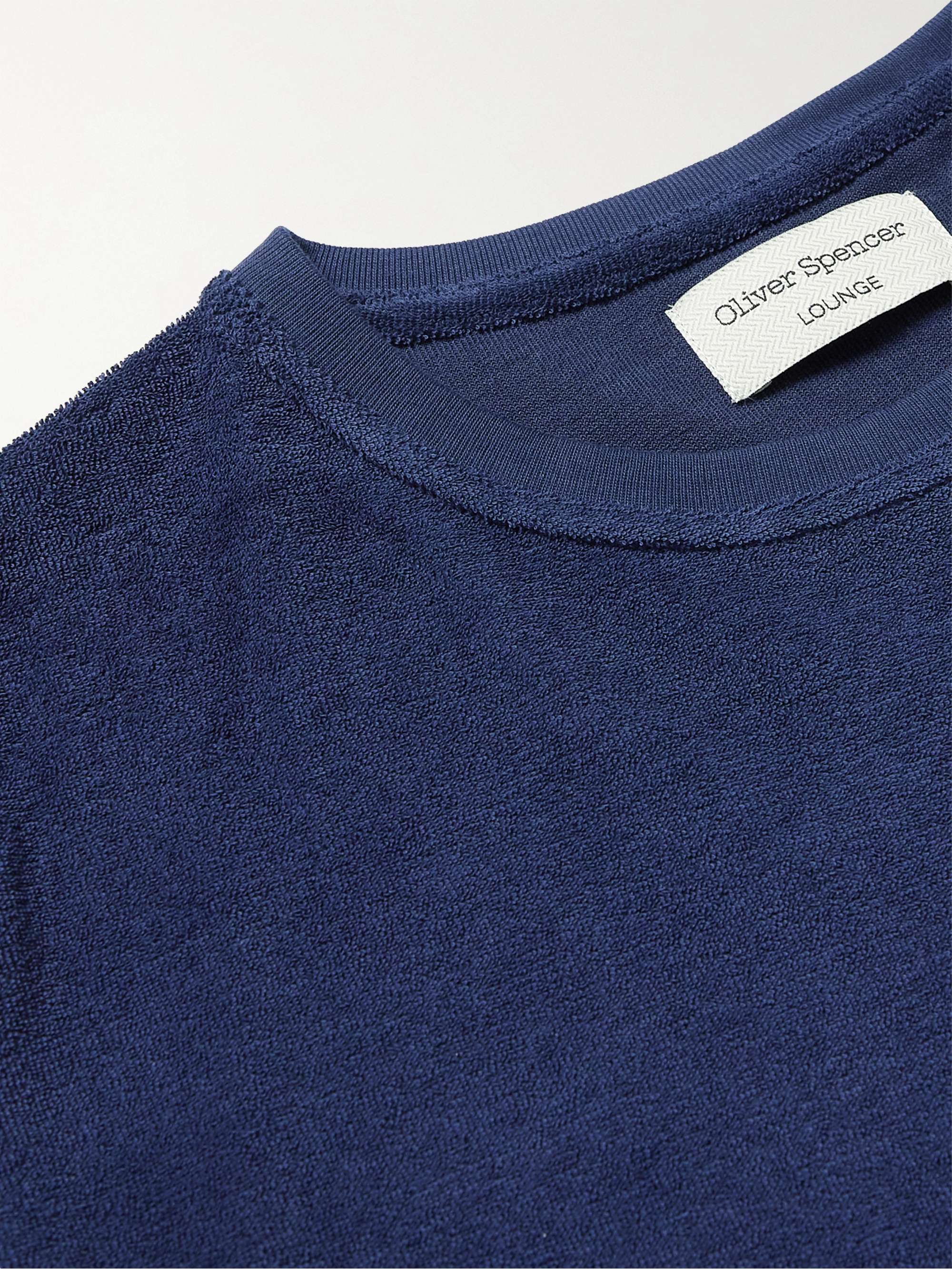 OLIVER SPENCER Ashbourne Cotton-Blend Terry T-Shirt