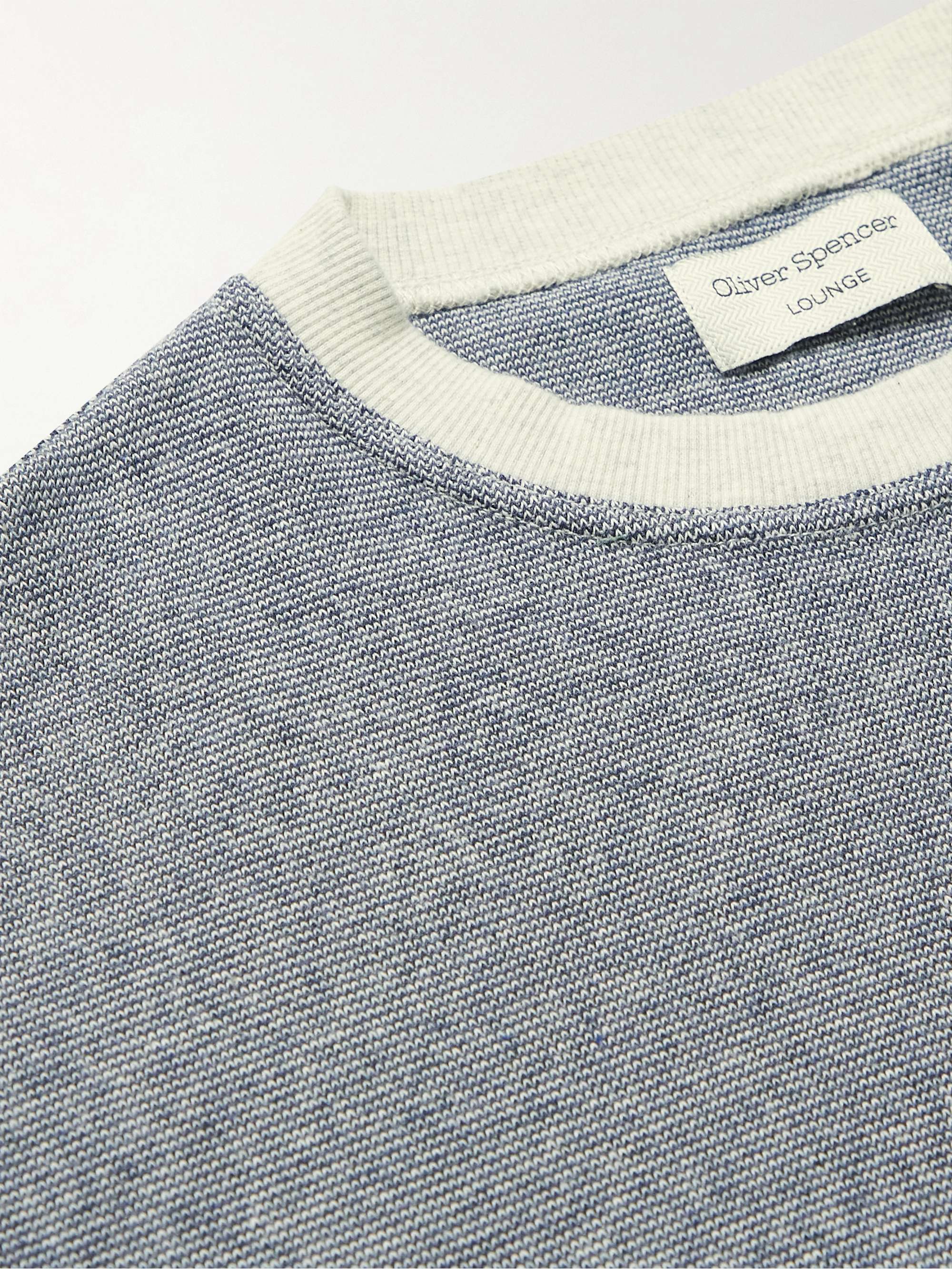 OLIVER SPENCER Striped Organic Cotton-Jersey Sweatshirt
