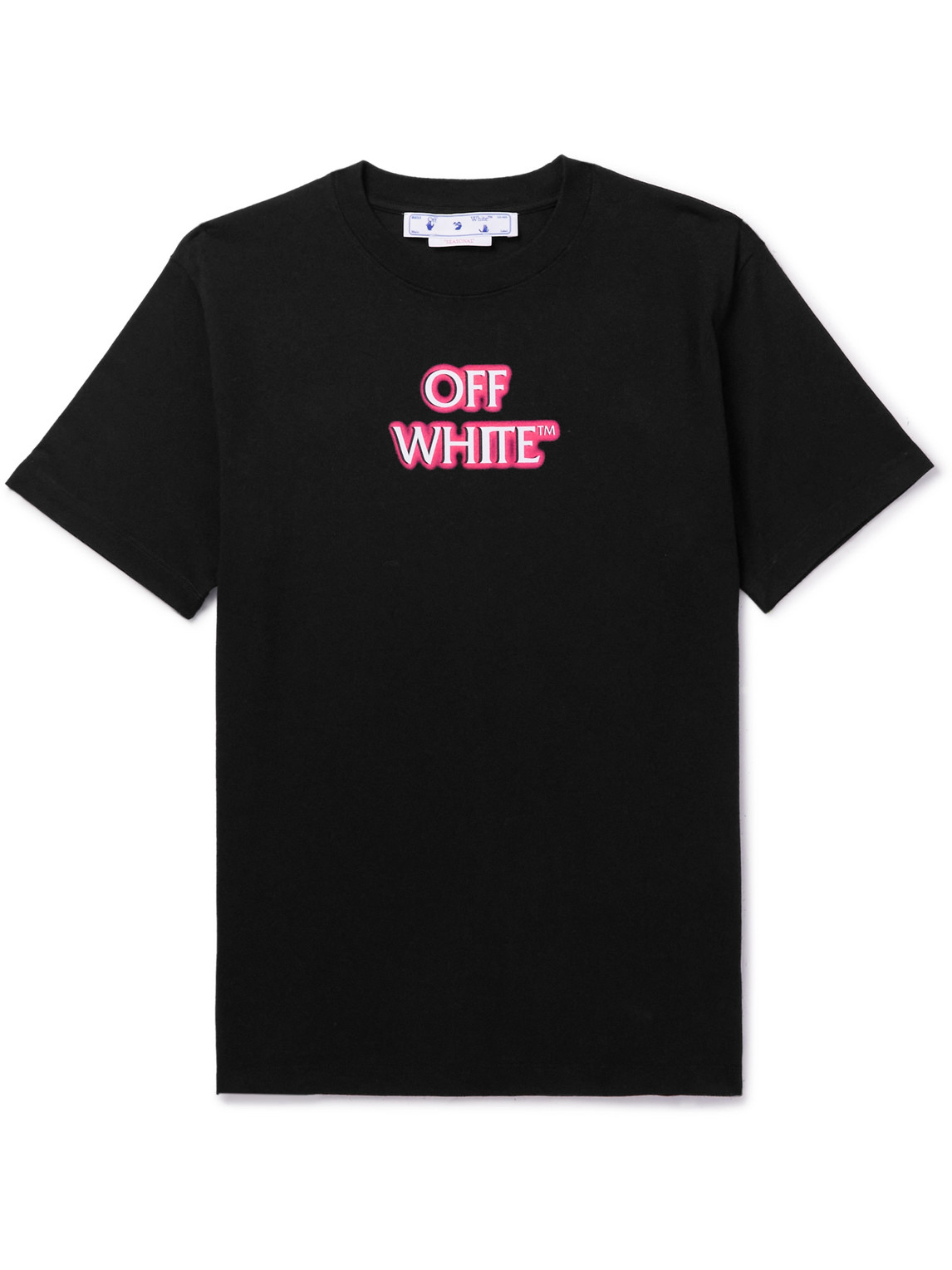 Off-White Logo-Print Cotton-Jersey T-Shirt