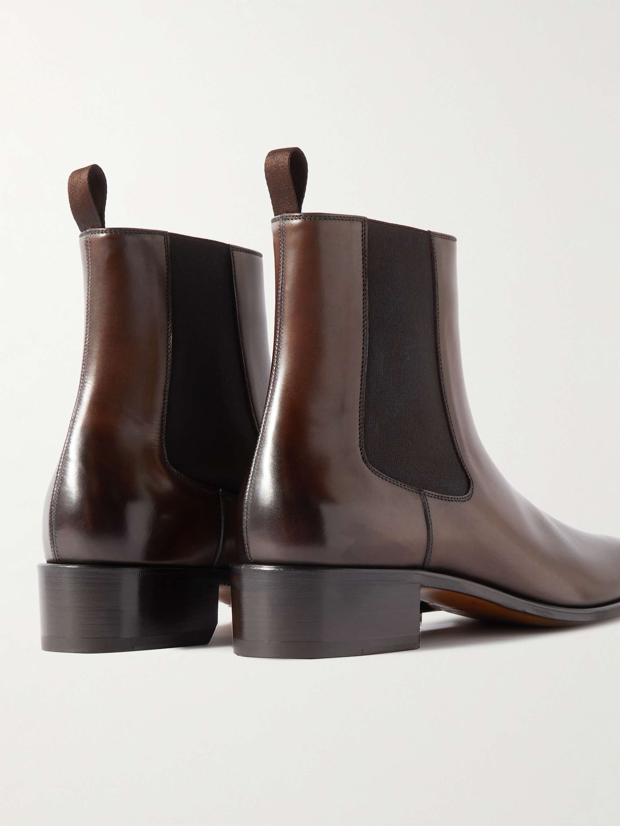 TOM FORD Alec Patent-Leather Chelsea Boots