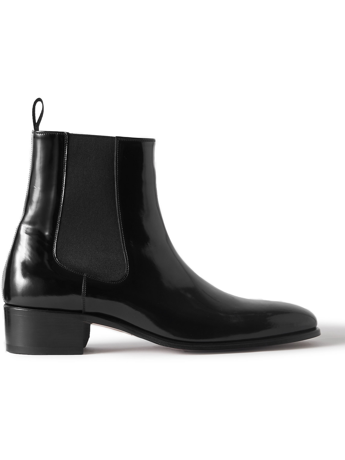 Tom Ford Alec Patent-leather Chelsea Boots In Black