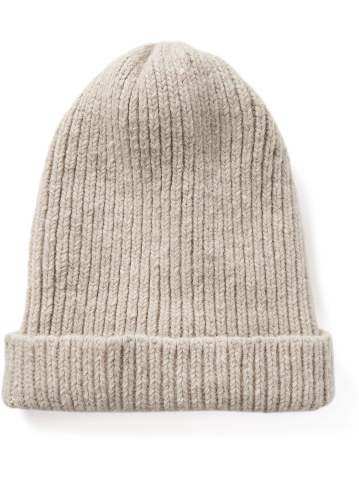A Kind Of Guise Allen Ribbed Virgin Wool And Cashmere-blend Beanie In Neutrals