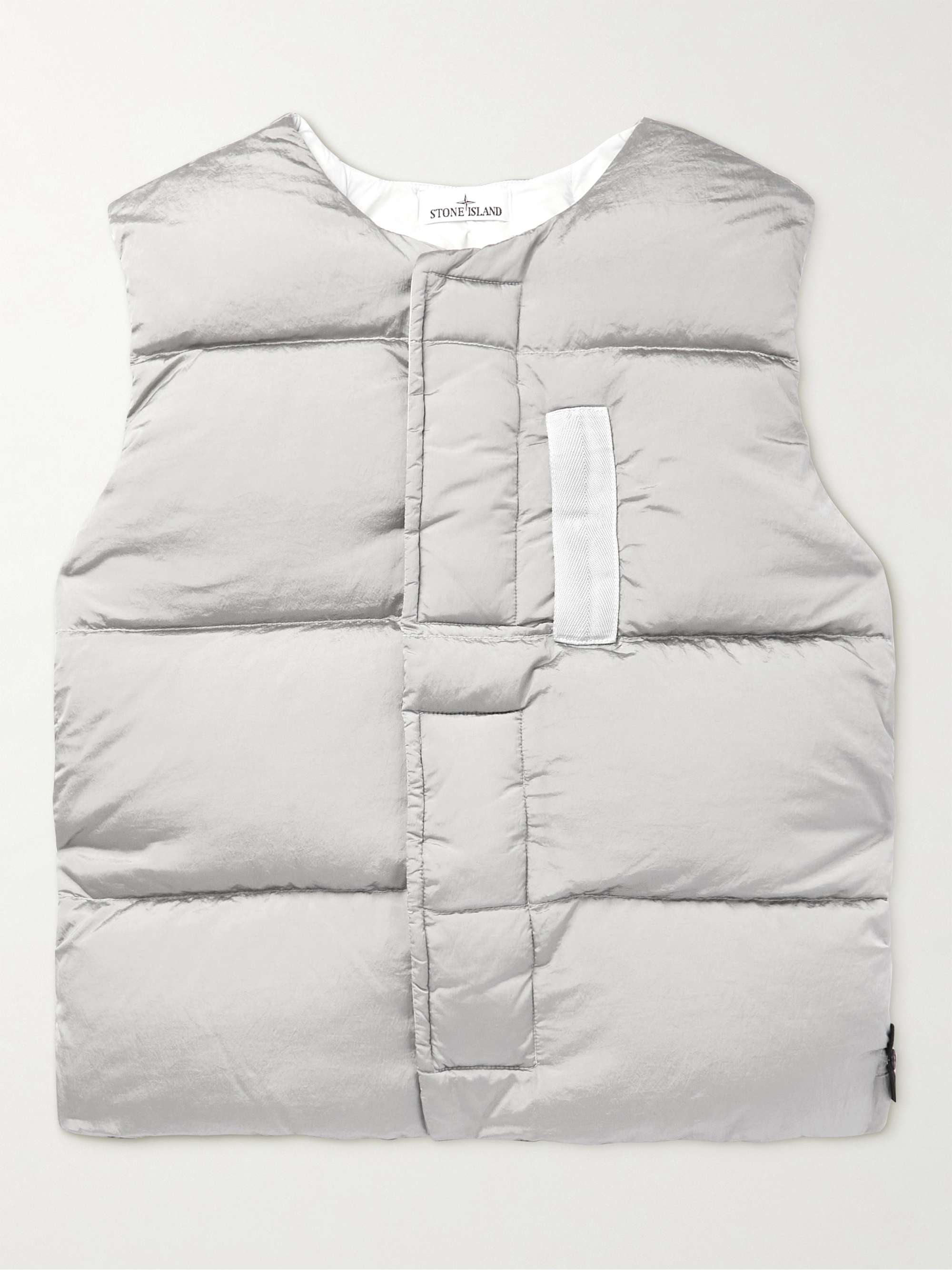 STONE ISLAND Quilted Crinkled-Shell Down Gilet