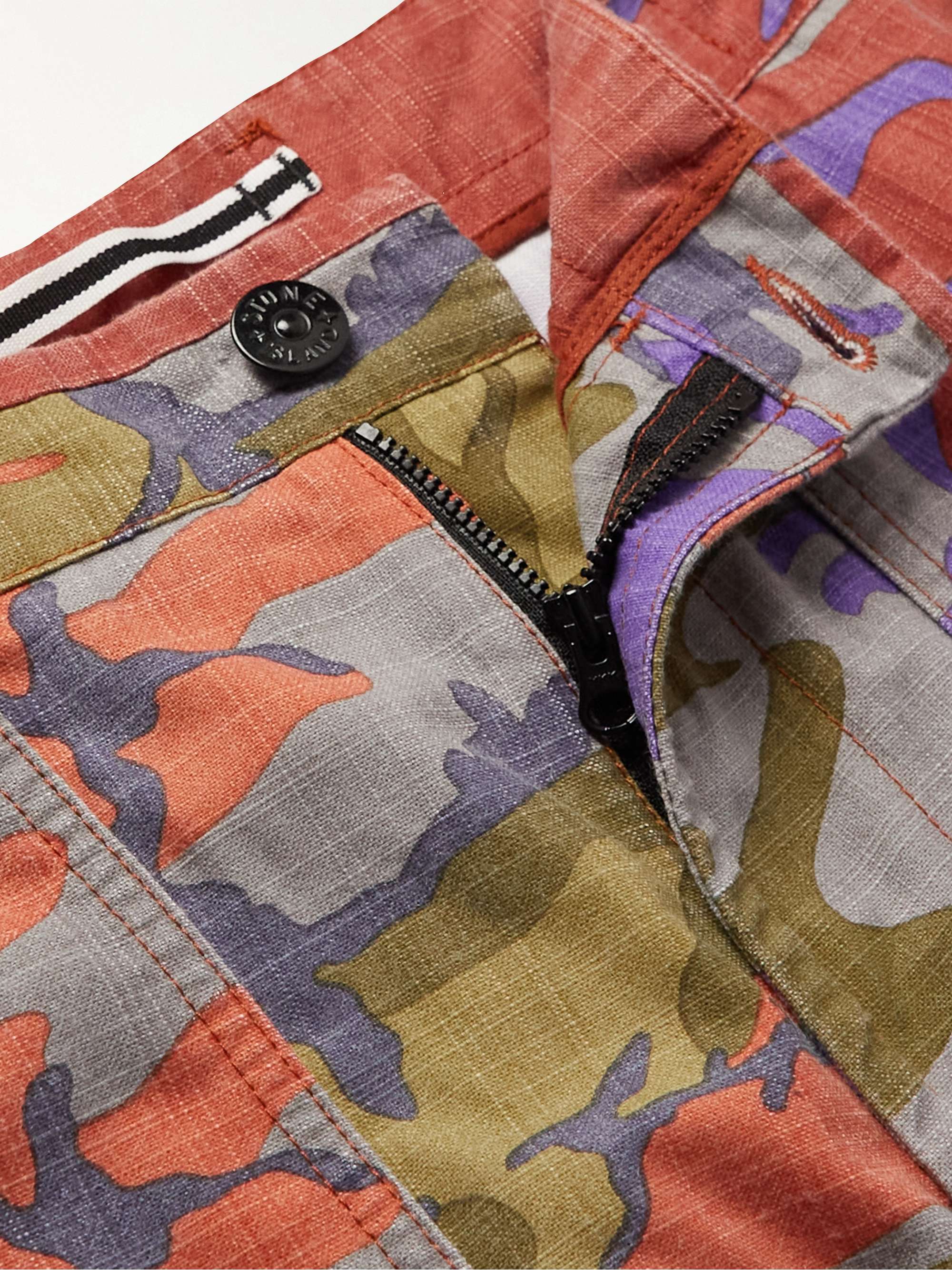 STONE ISLAND Camouflage-Print Nylon-Ripstop Cargo Trousers