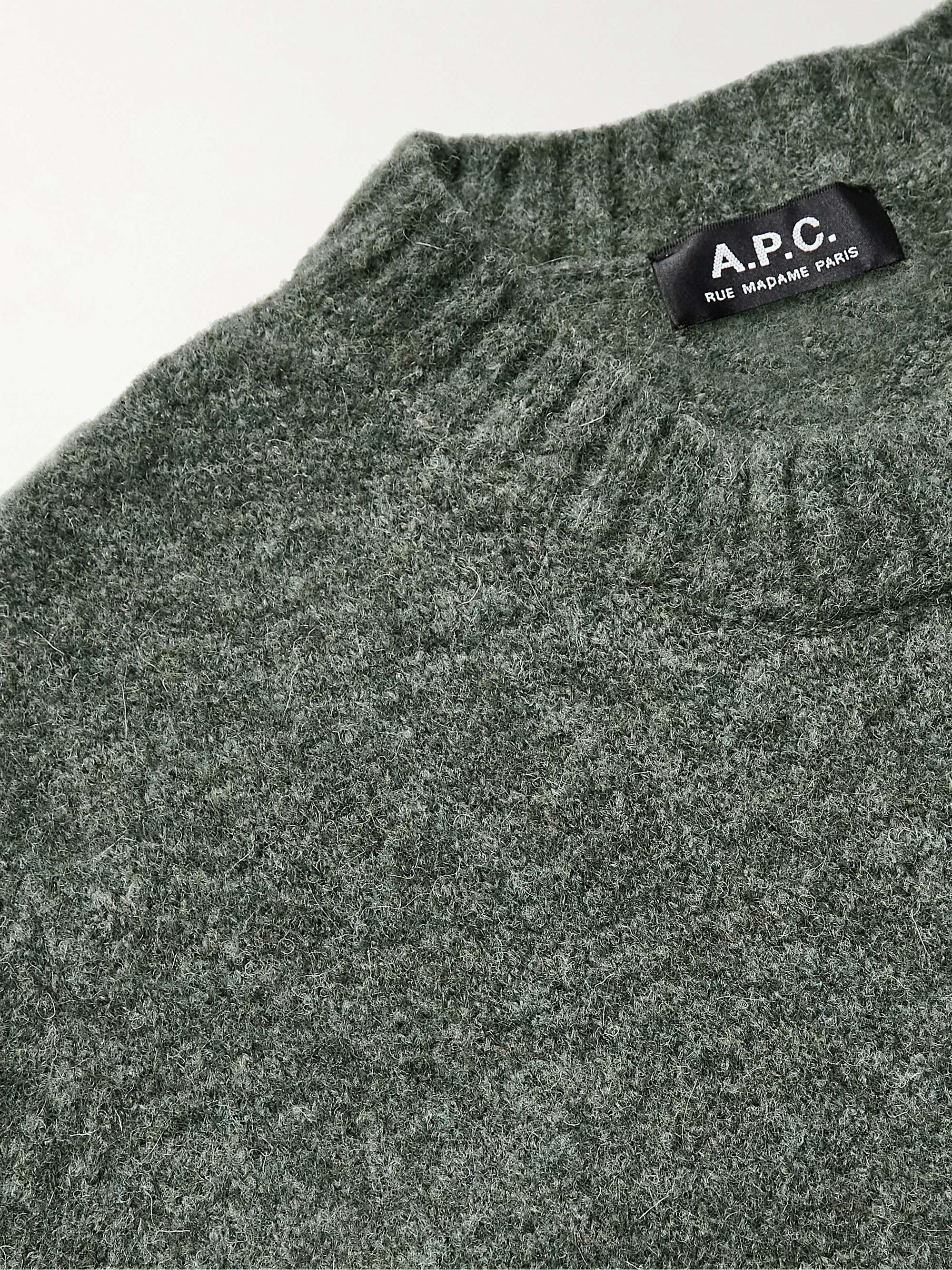 A.P.C. Lucas Brushed Knitted Sweater