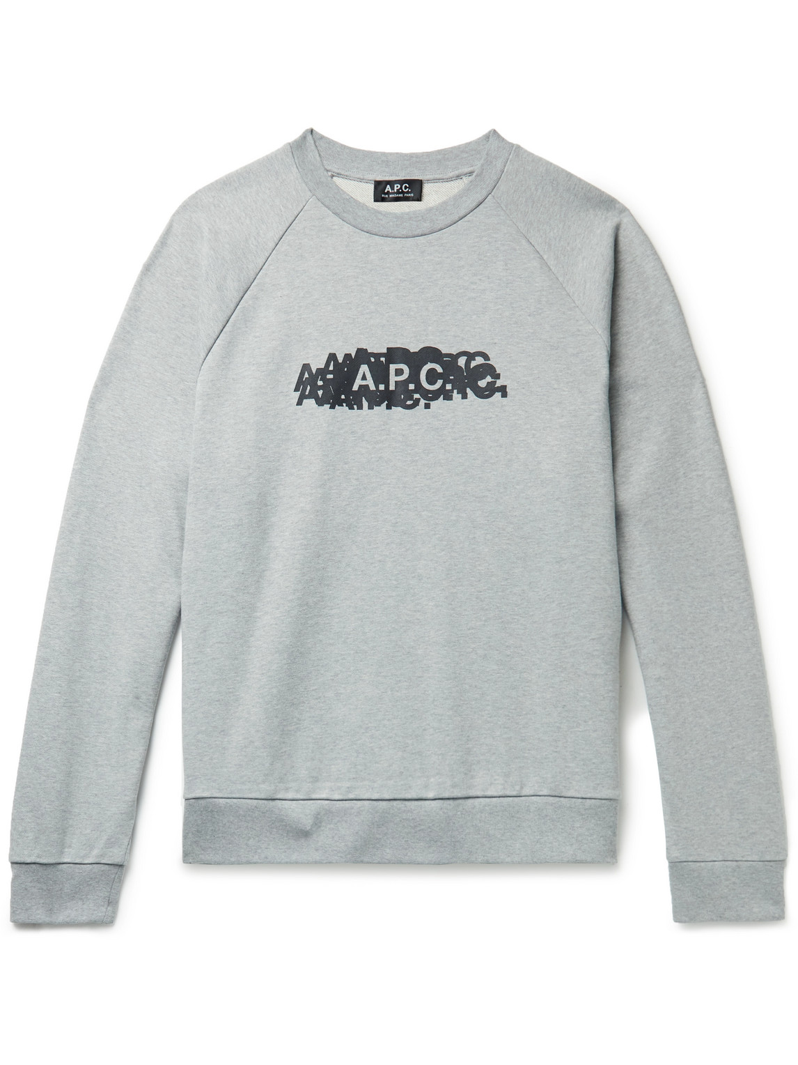 A.P.C. Logo-Print Cotton-Jersey Sweatshirt