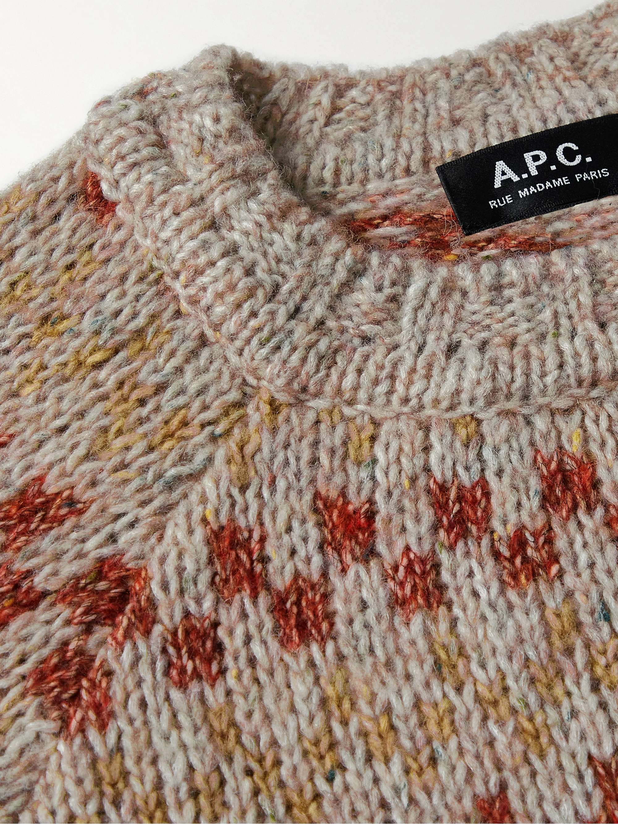 A.P.C. Léonhard Wool-Blend Jacquard Sweater