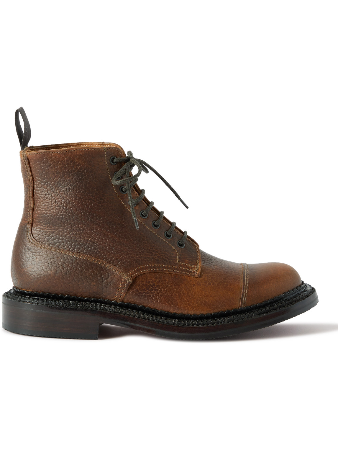 Grenson Joe Full-grain Leather Boots In Brown