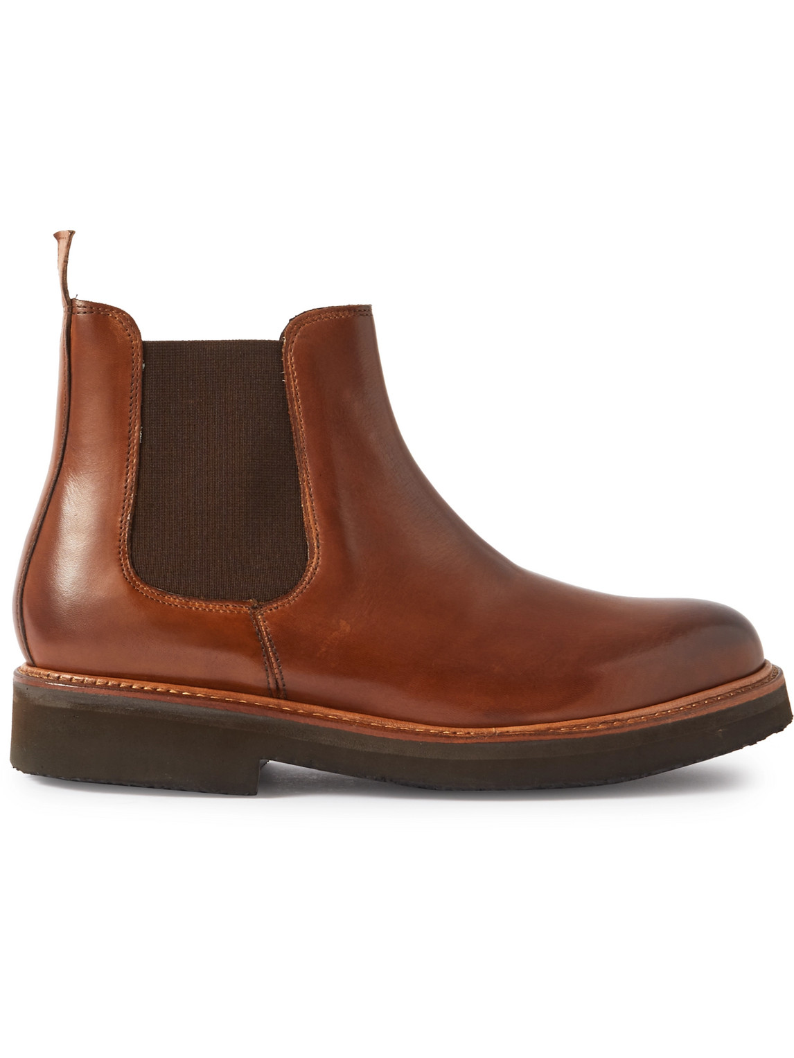 Grenson Colin Leather Chelsea Boots In Brown