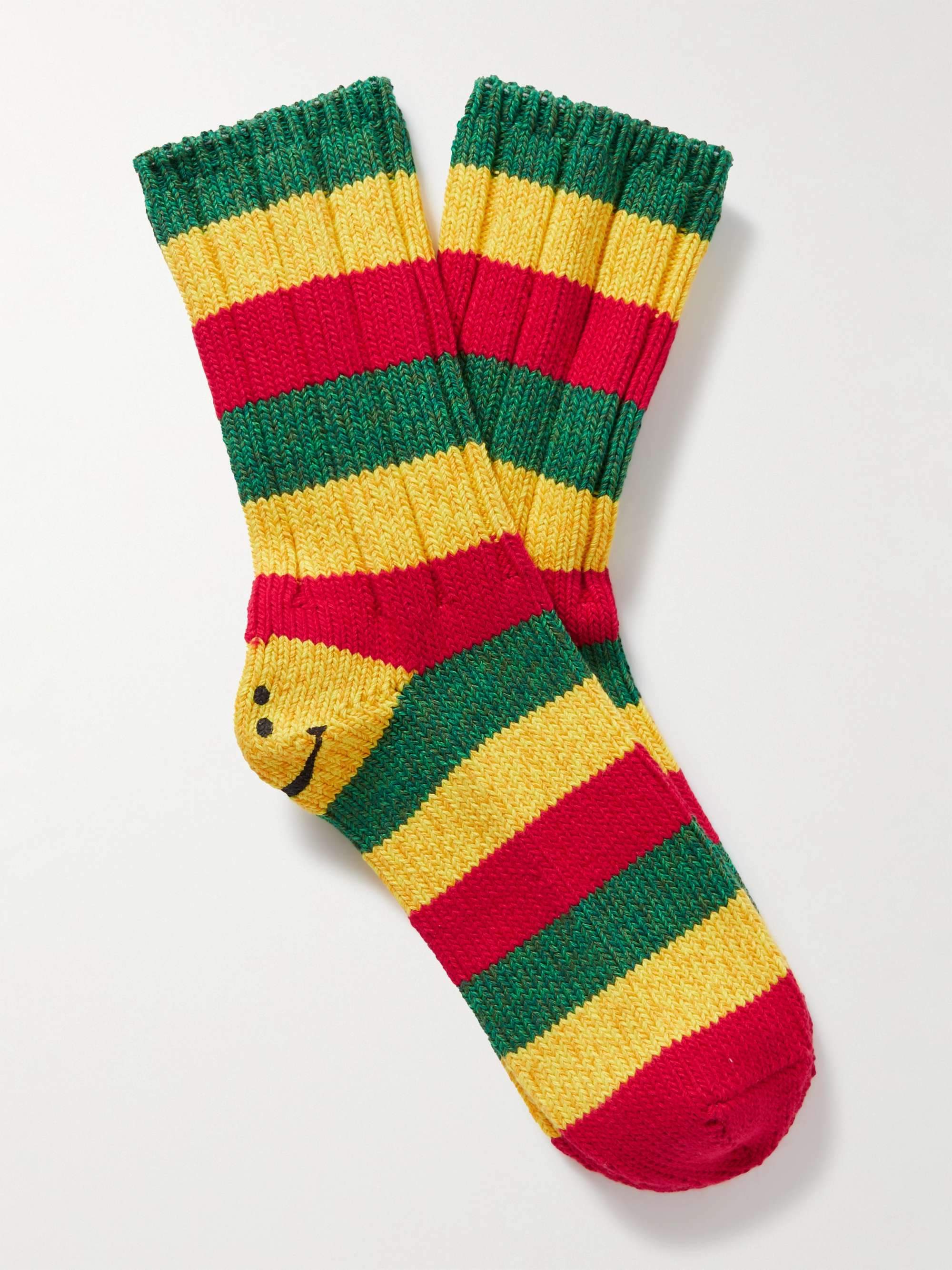 Socks unisex multicolor rasta yellow green red 