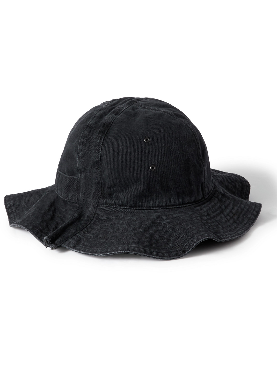 Kapital Radio Tulip Cotton-twill Bucket Hat In Black