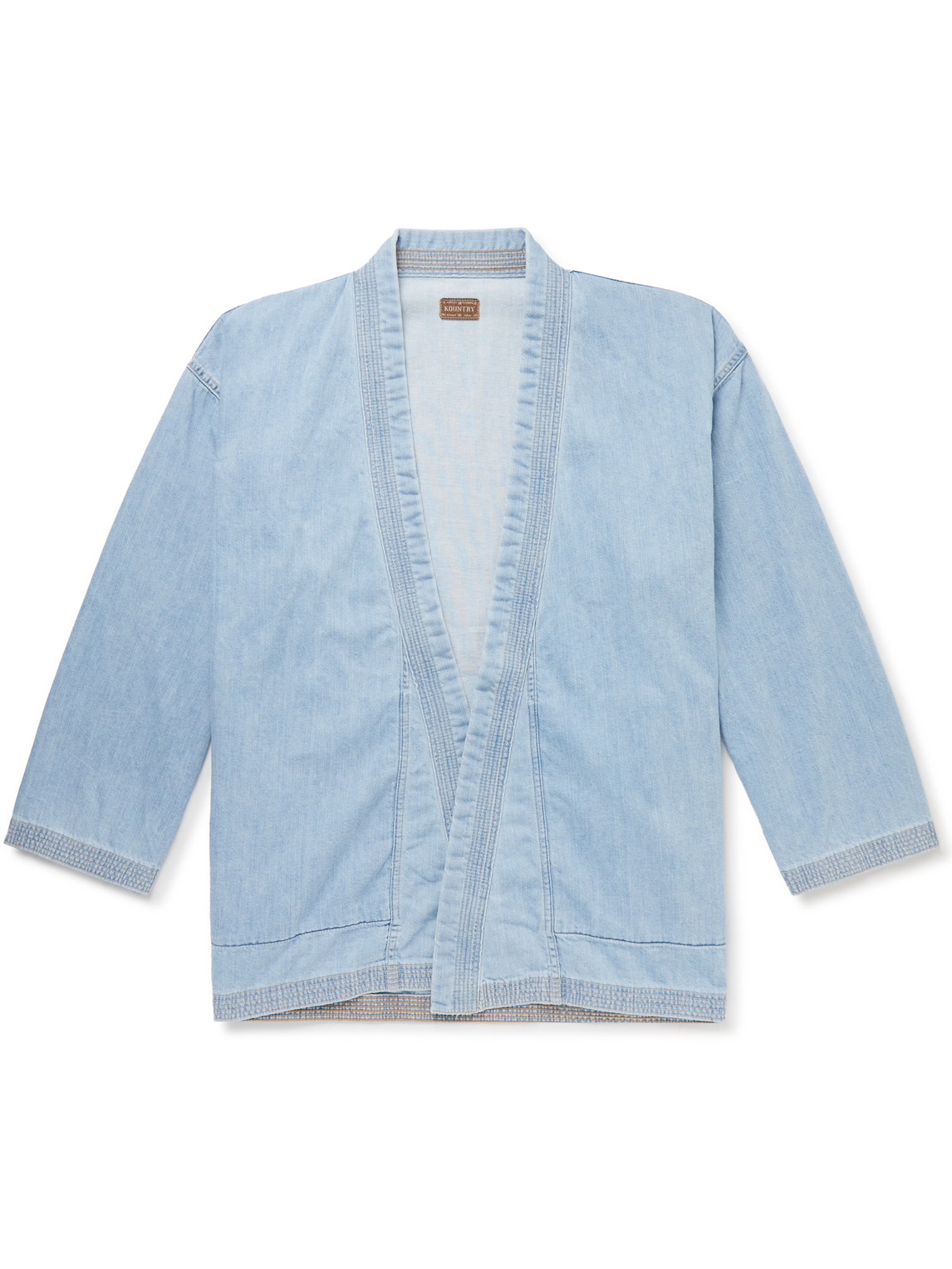 Kapital Kakashi Denim Shirt Jacket In Blue