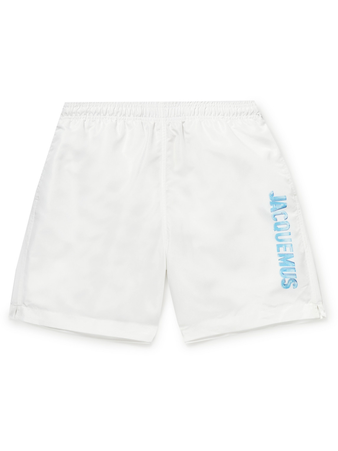Mid-Length Logo-Print Recycled Swim Shorts