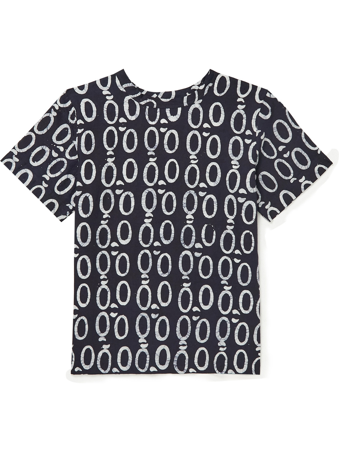 Obida Printed Cotton-jersey T-shirt In Blue