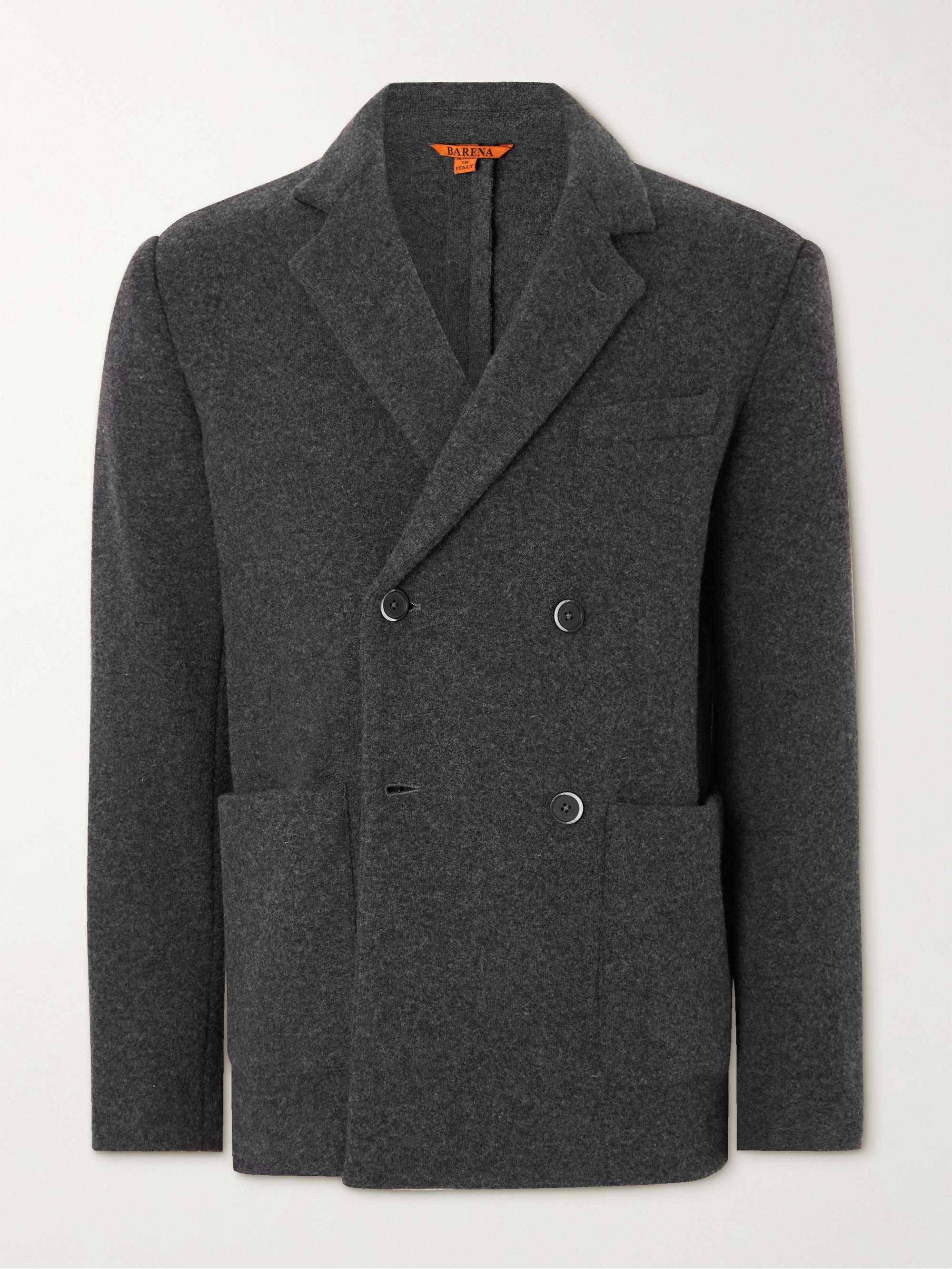 BARENA Double-Breasted Wool-Blend Blazer