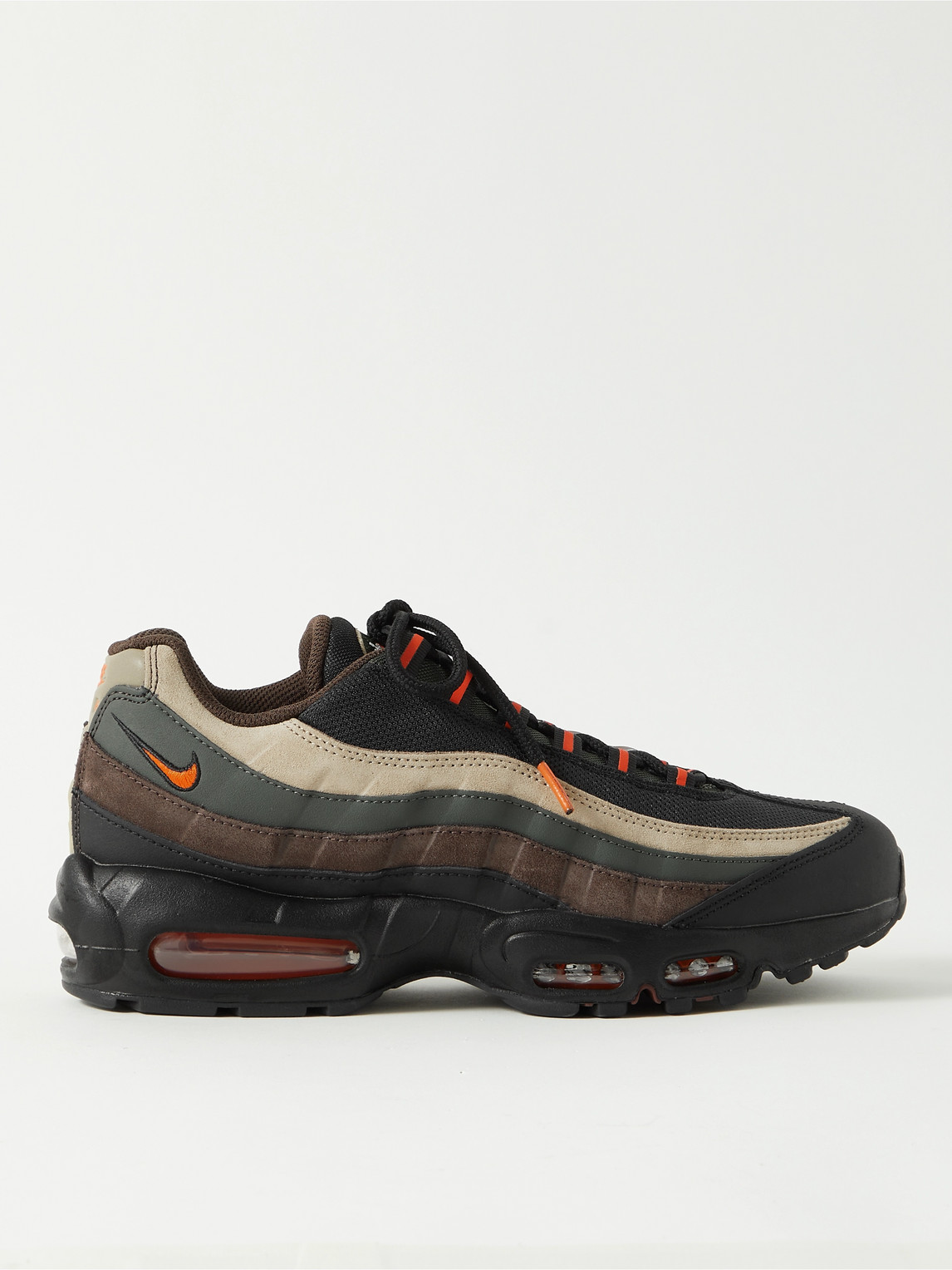 Nike - Air Max 95 Panelled Canvas, Leather, Suede And Mesh 