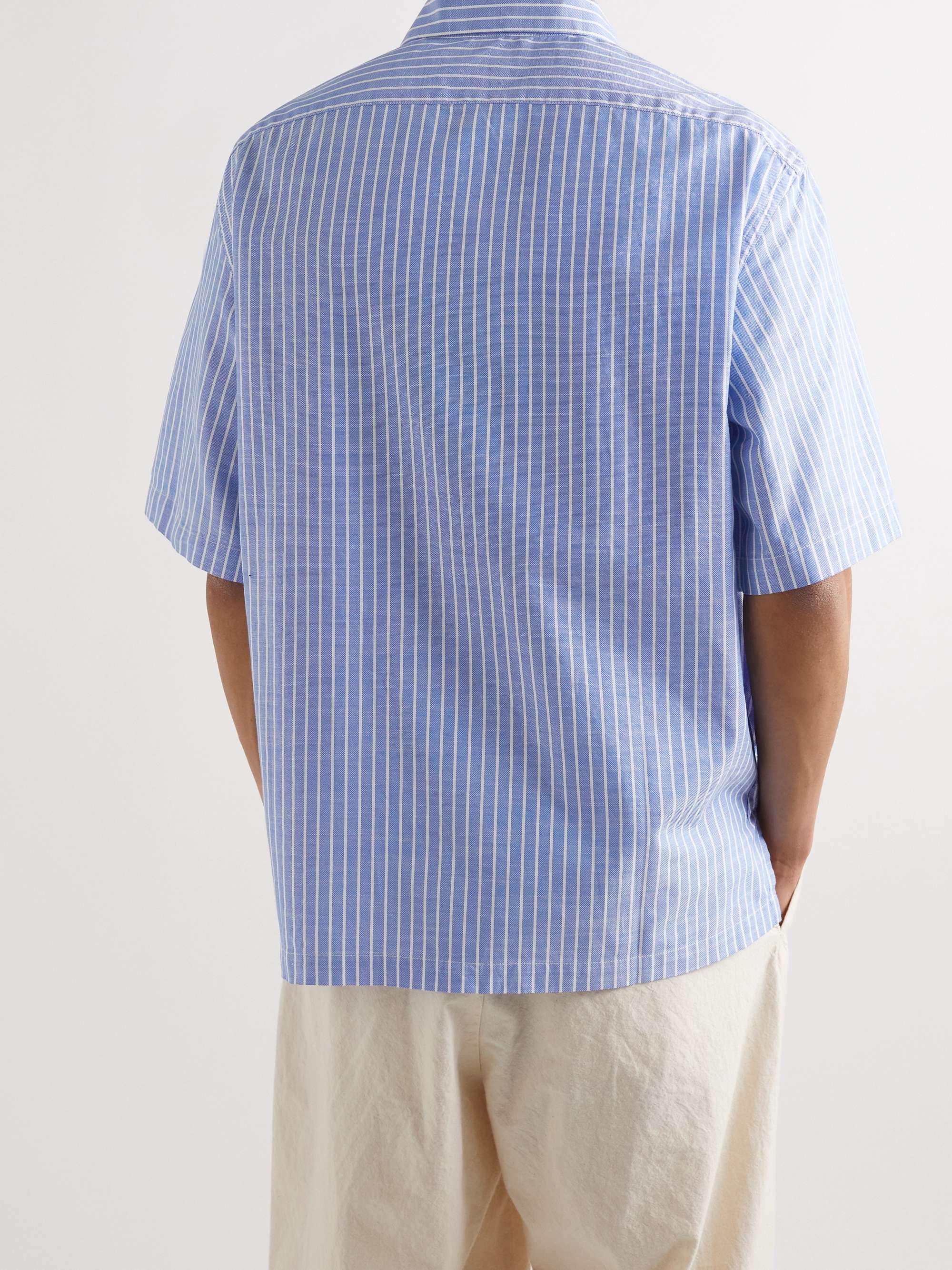 BARENA Mola Manerba Striped Cotton-Piqué Polo Shirt