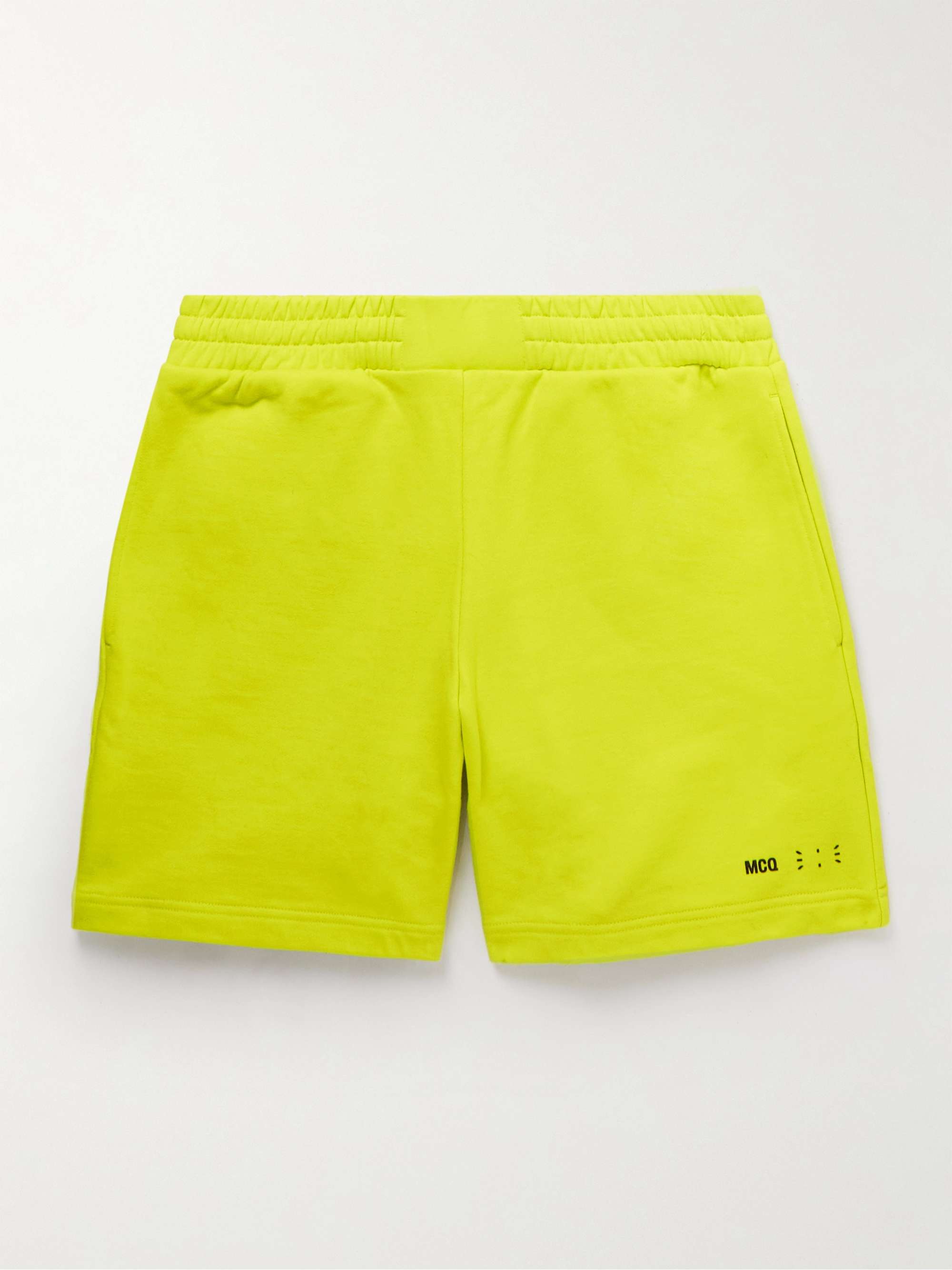 MCQ Straight-Leg Logo-Appliquéd Cotton-Jersey Shorts