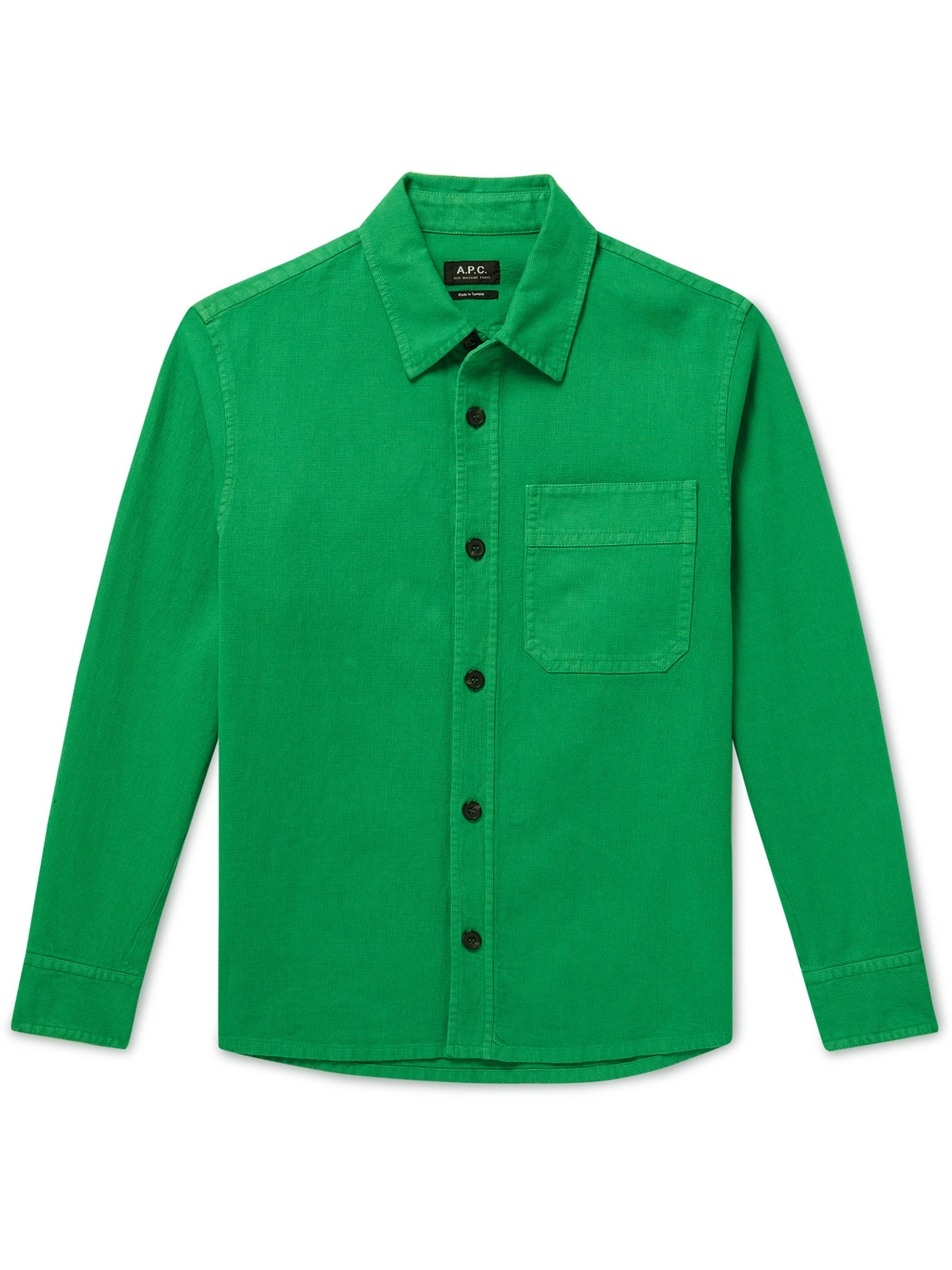 A.P.C. Basile Cotton and Linen-Blend Overshirt