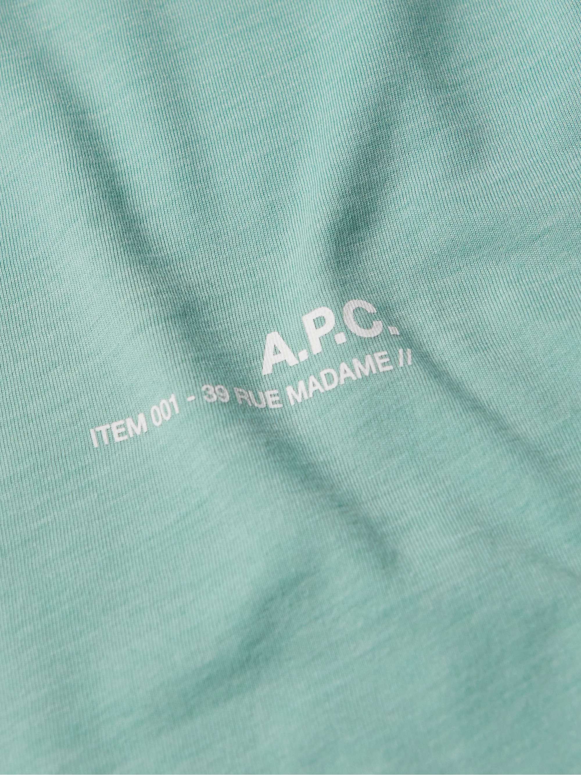 A.P.C. Logo-Print Jersey T-Shirt