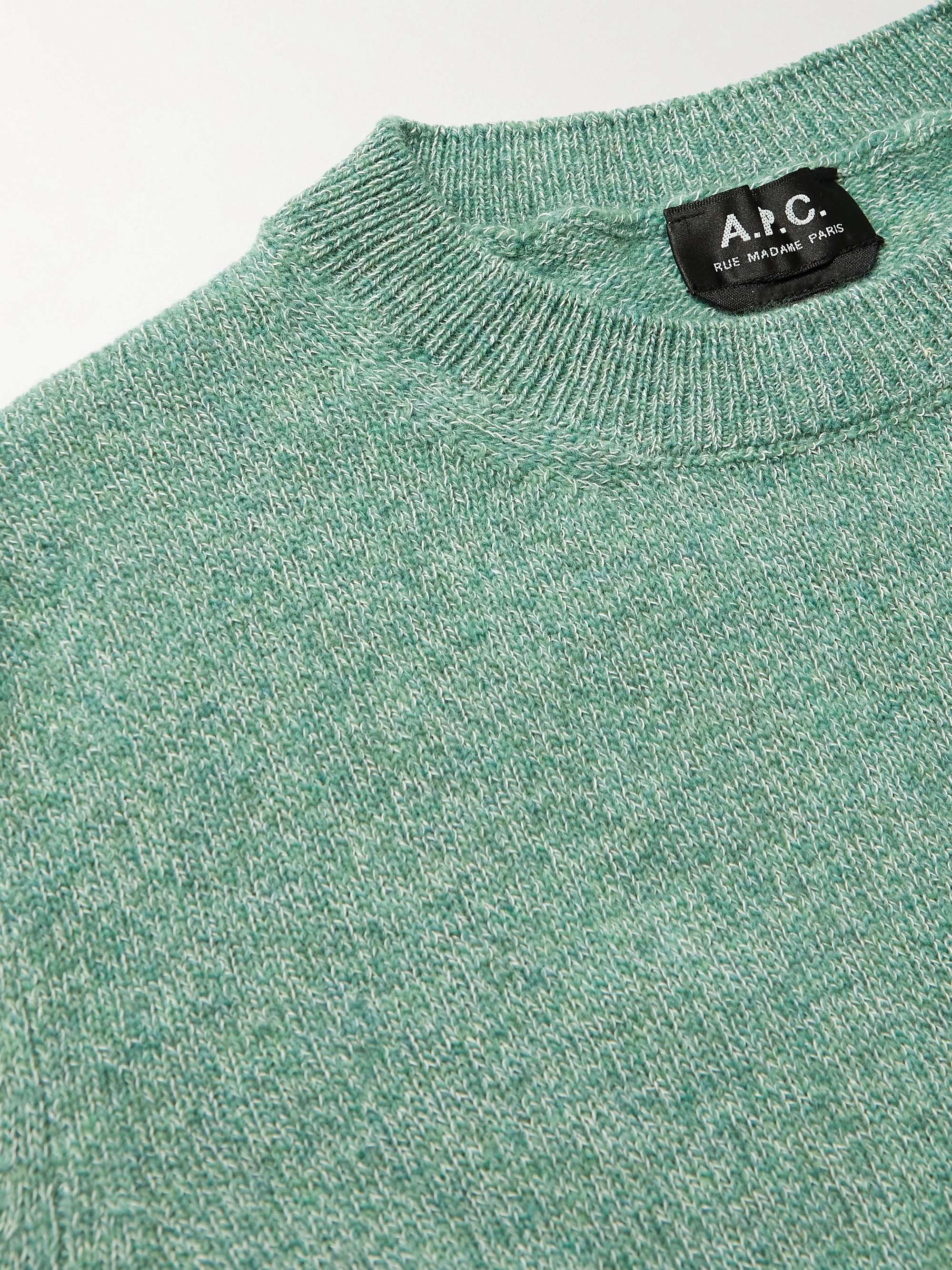 A.P.C. Benoit Wool and Cotton-Blend Sweater