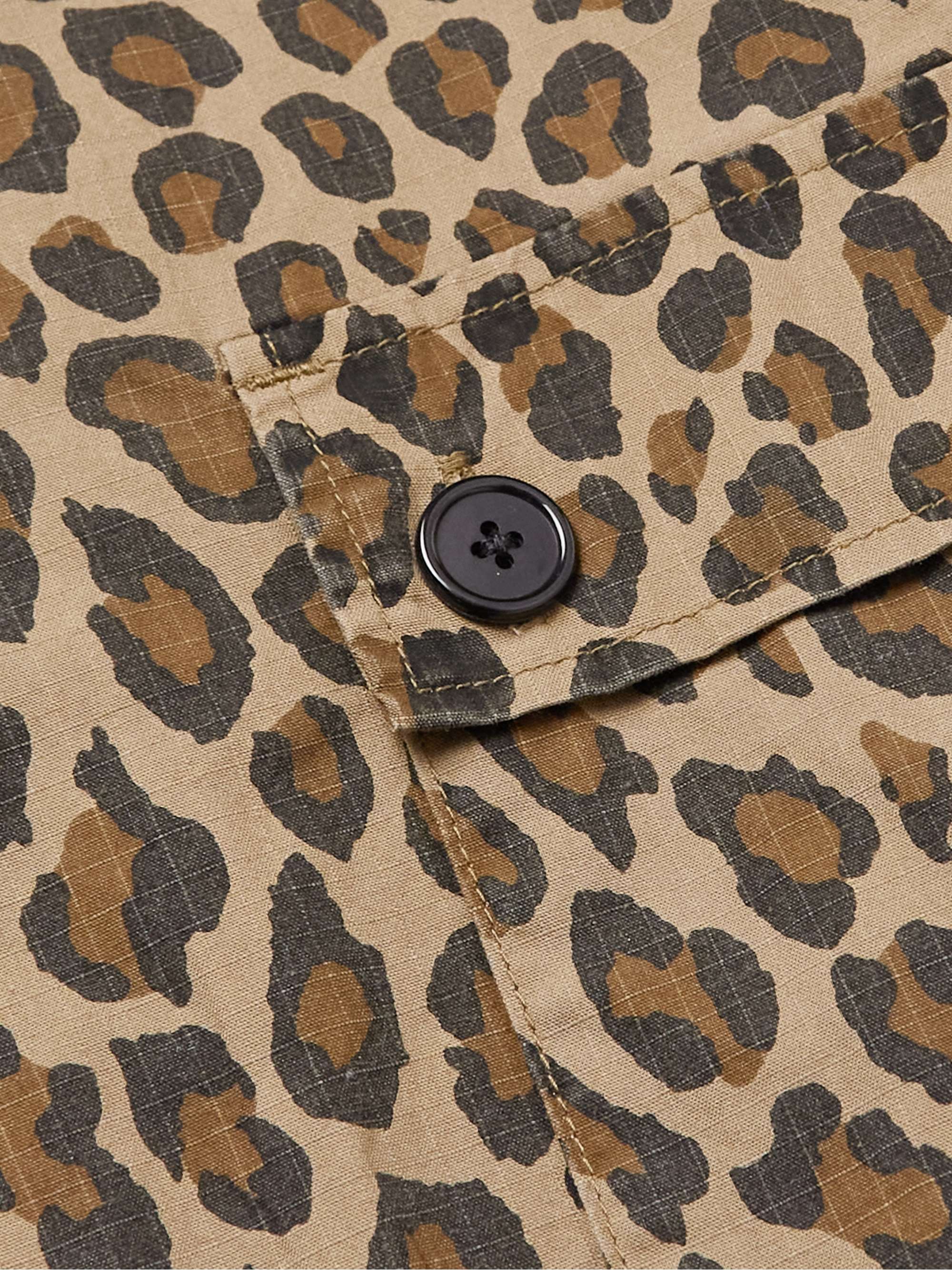 WACKO MARIA Leopard-Print Cotton-Ripstop Overshirt