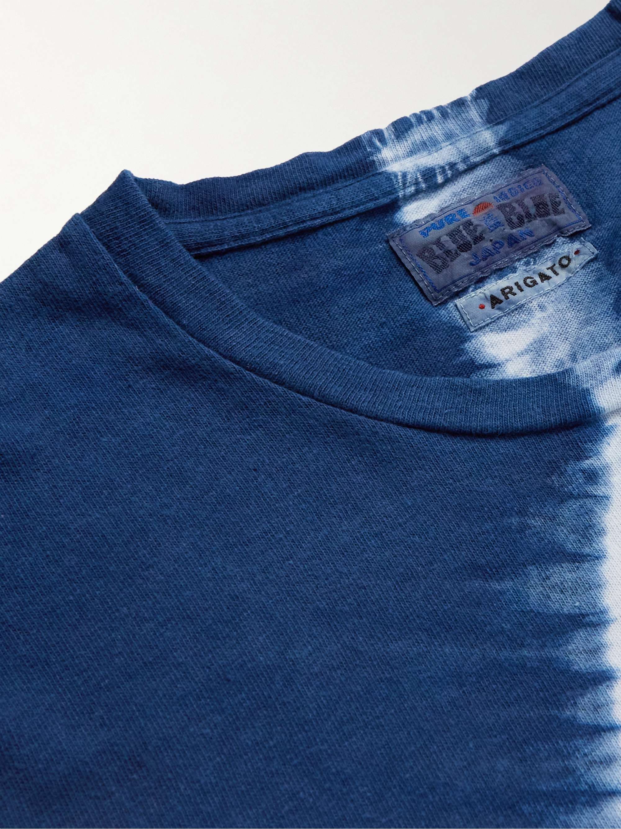 BLUE BLUE JAPAN Tie-Dyed Slub Cotton-Jersey T-Shirt