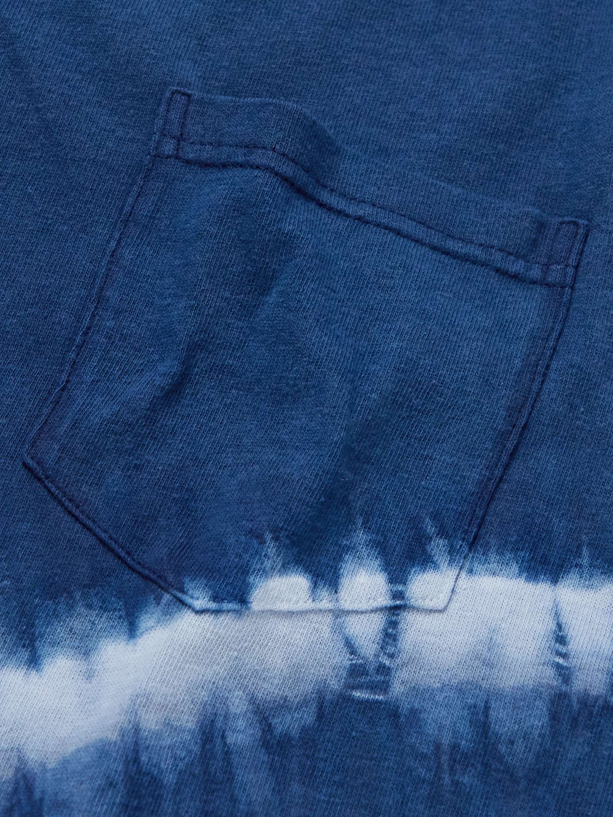 BLUE BLUE JAPAN Tie-Dyed Slub Cotton-Jersey T-Shirt