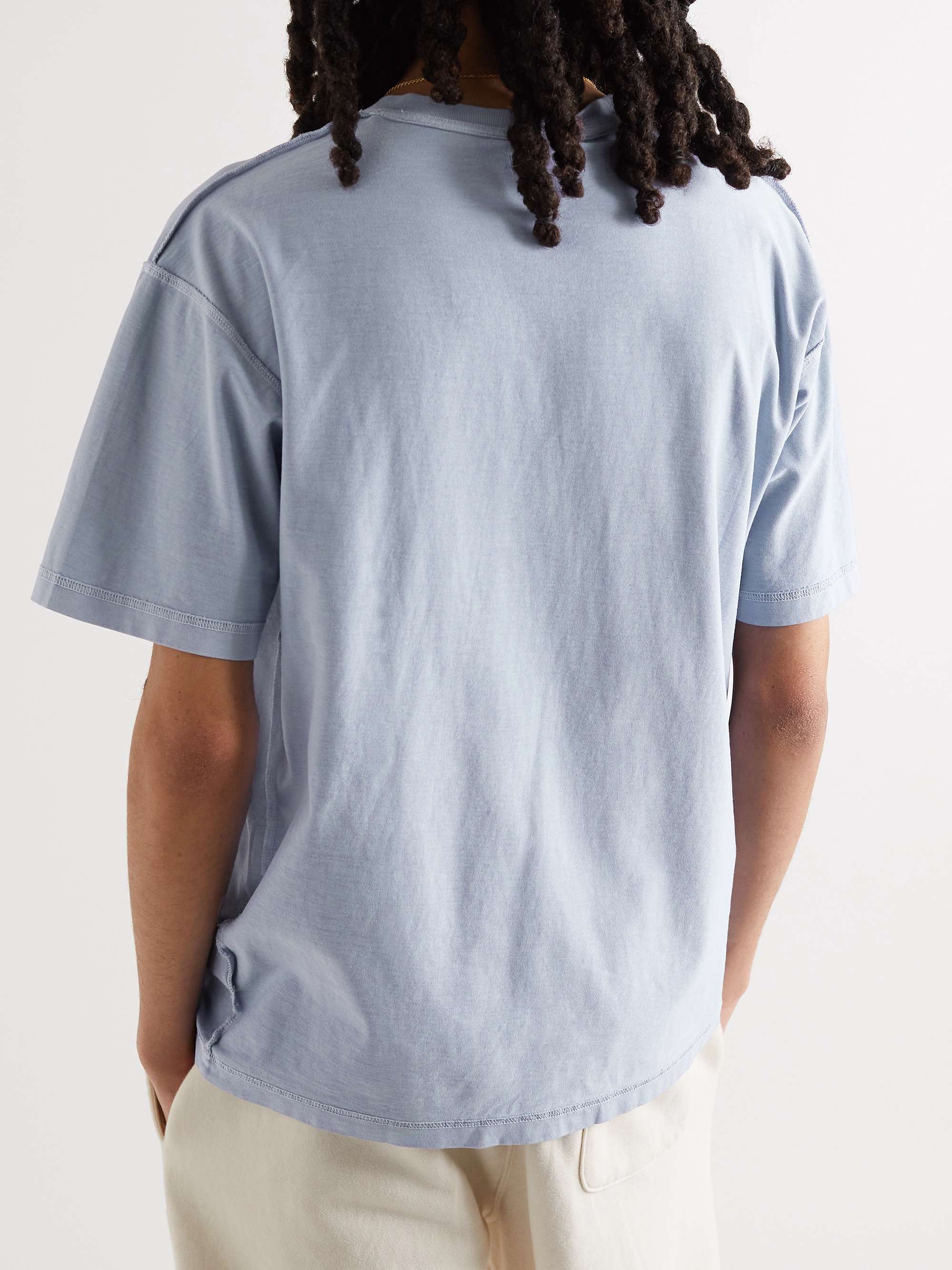 STÜSSY Logo-Print Pigment-Dyed Cotton-Jersey T-Shirt