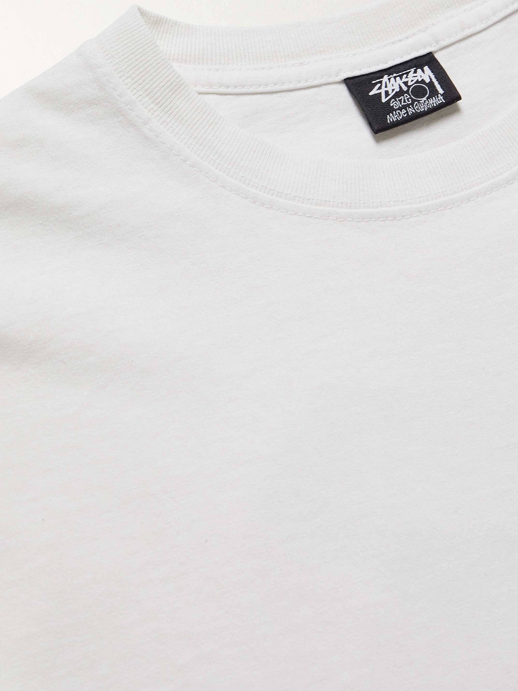 STÜSSY Global Peace Logo-Print Cotton-Jersey T-Shirt