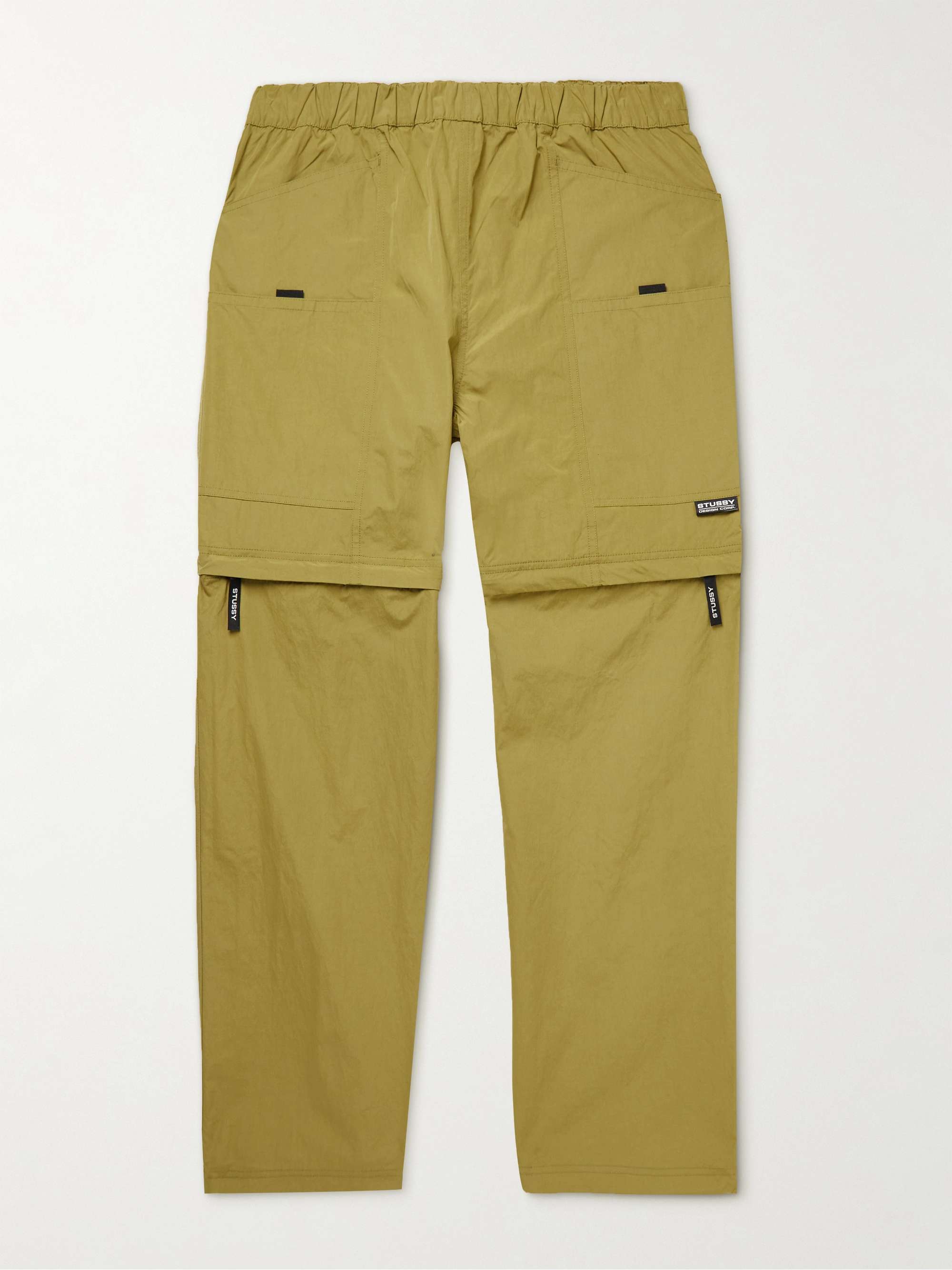 STÜSSY Nyco Straight-Leg Convertible Nylon and Cotton-Blend Shell Trousers