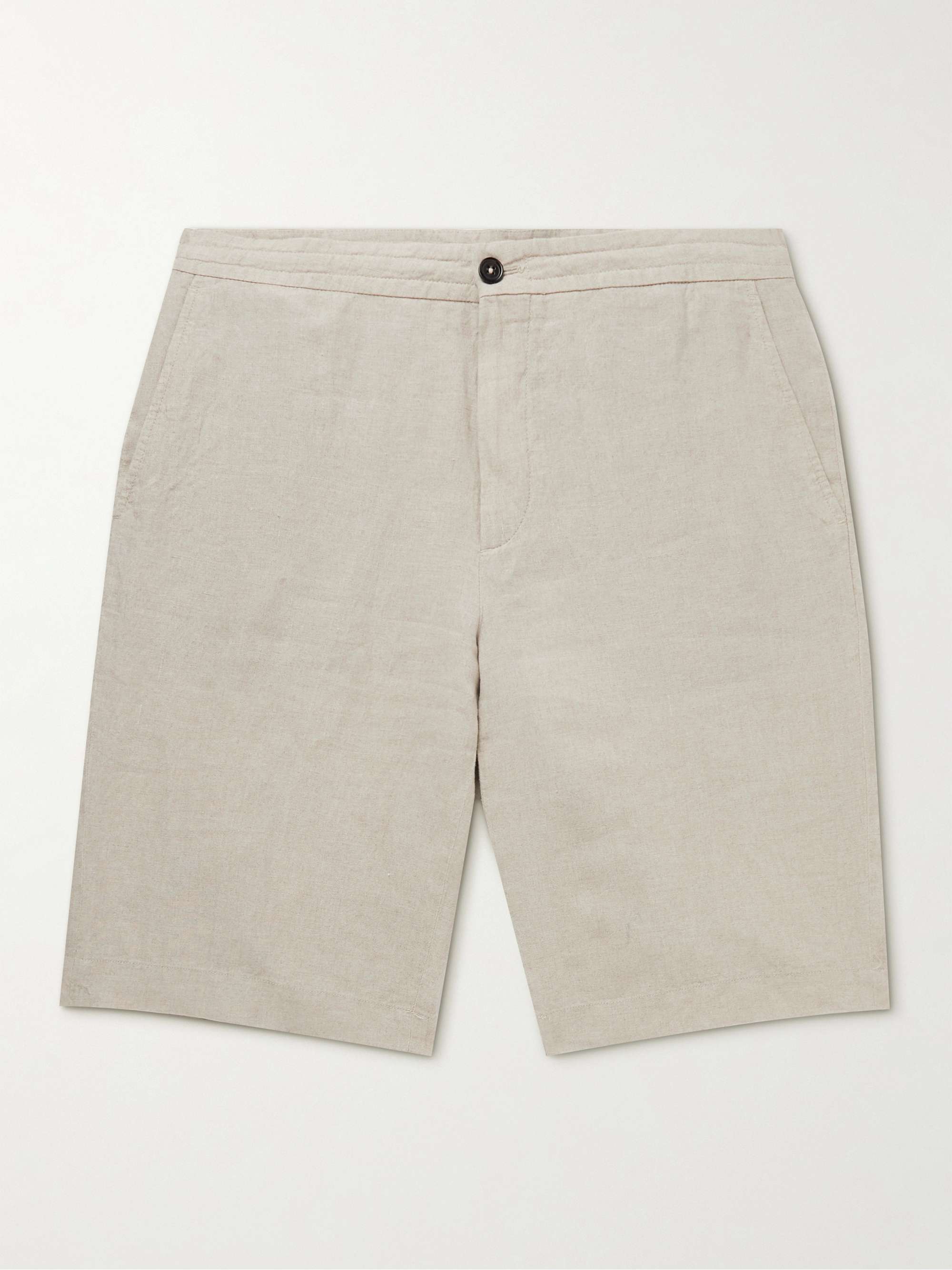 ZEGNA Straight-Leg Linen Bermuda Shorts