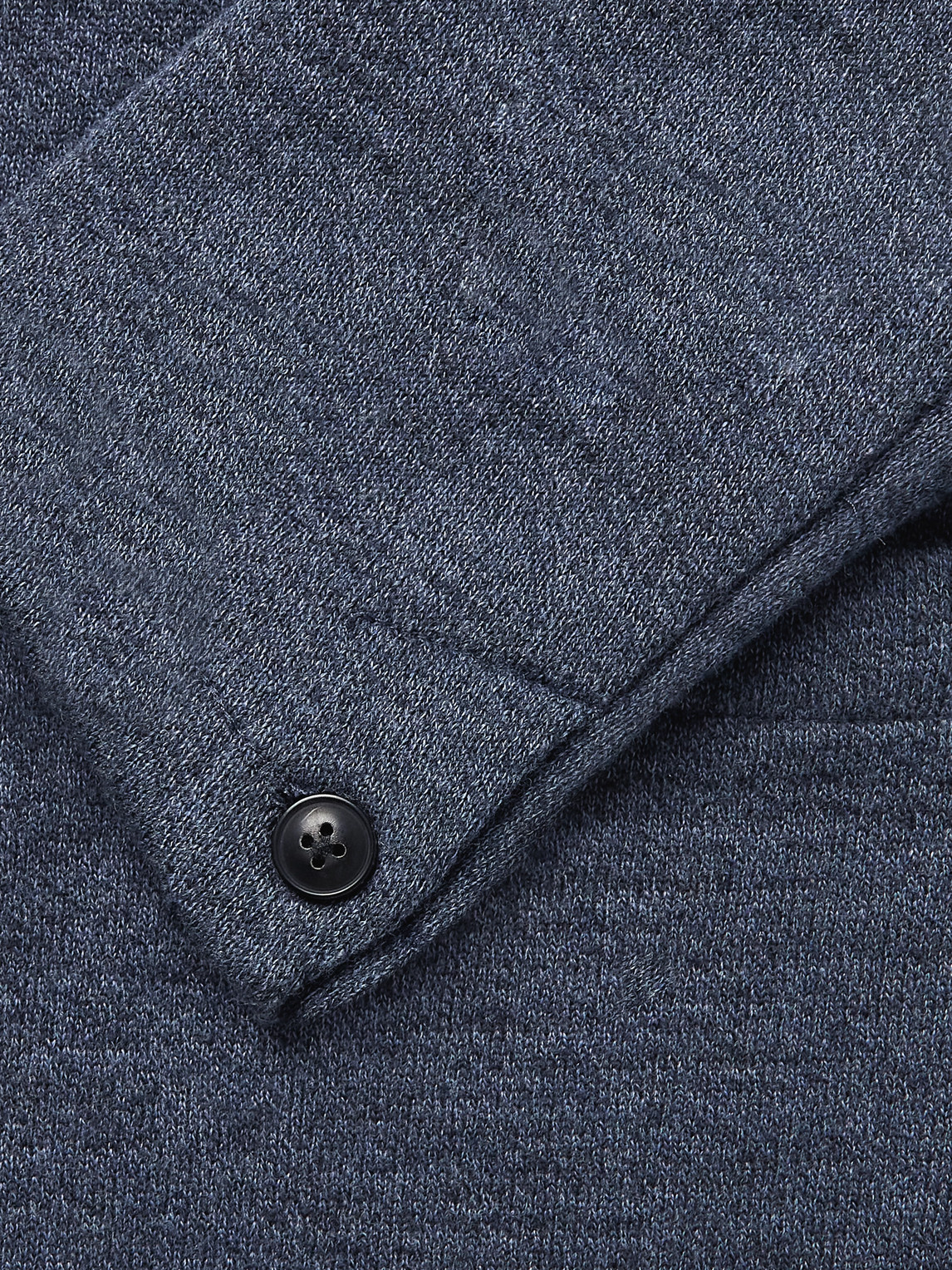 Shop Faherty Slim-fit Cotton-blend Blazer In Blue