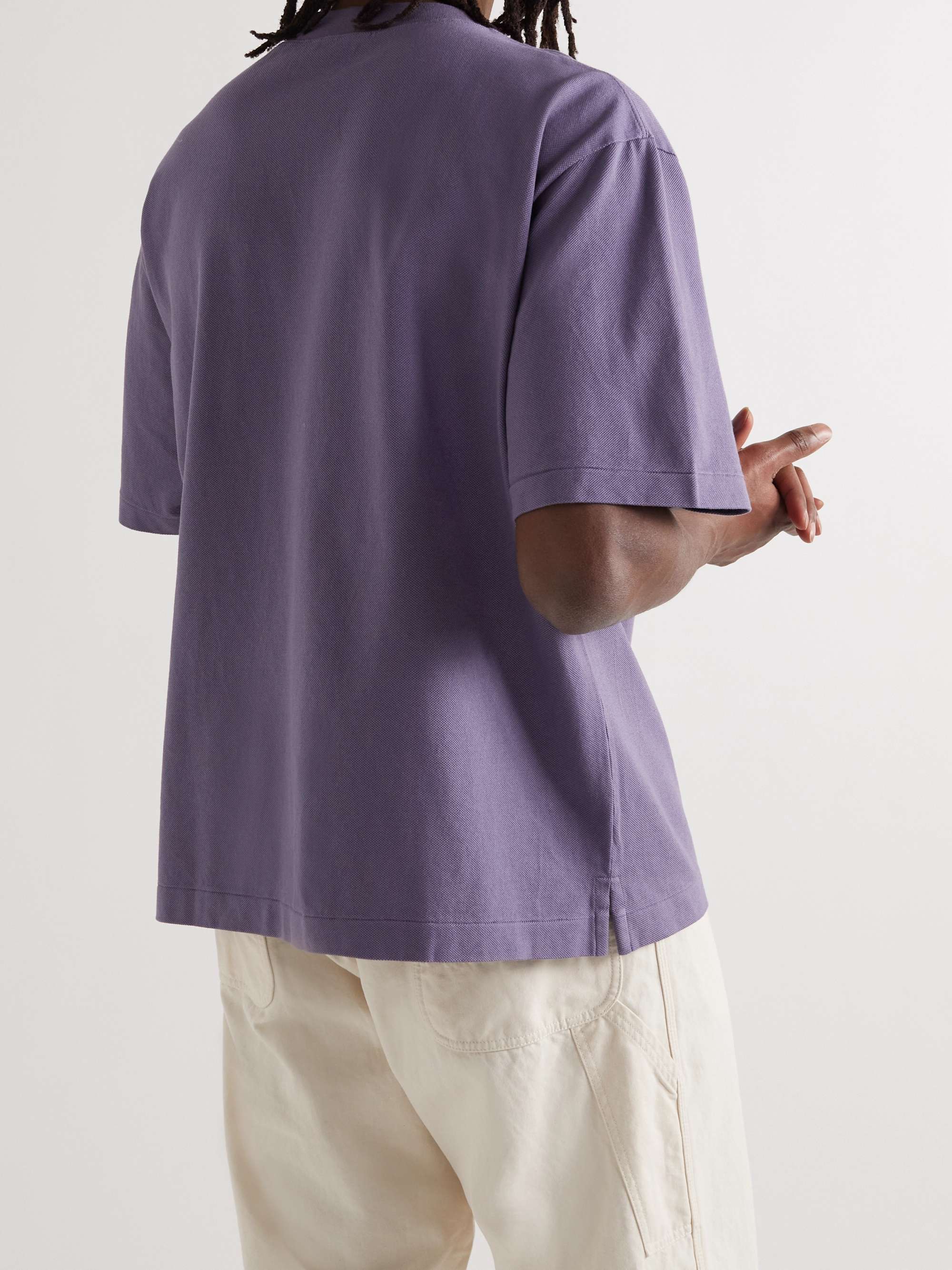 AURALEE Cotton-Piqué T-Shirt