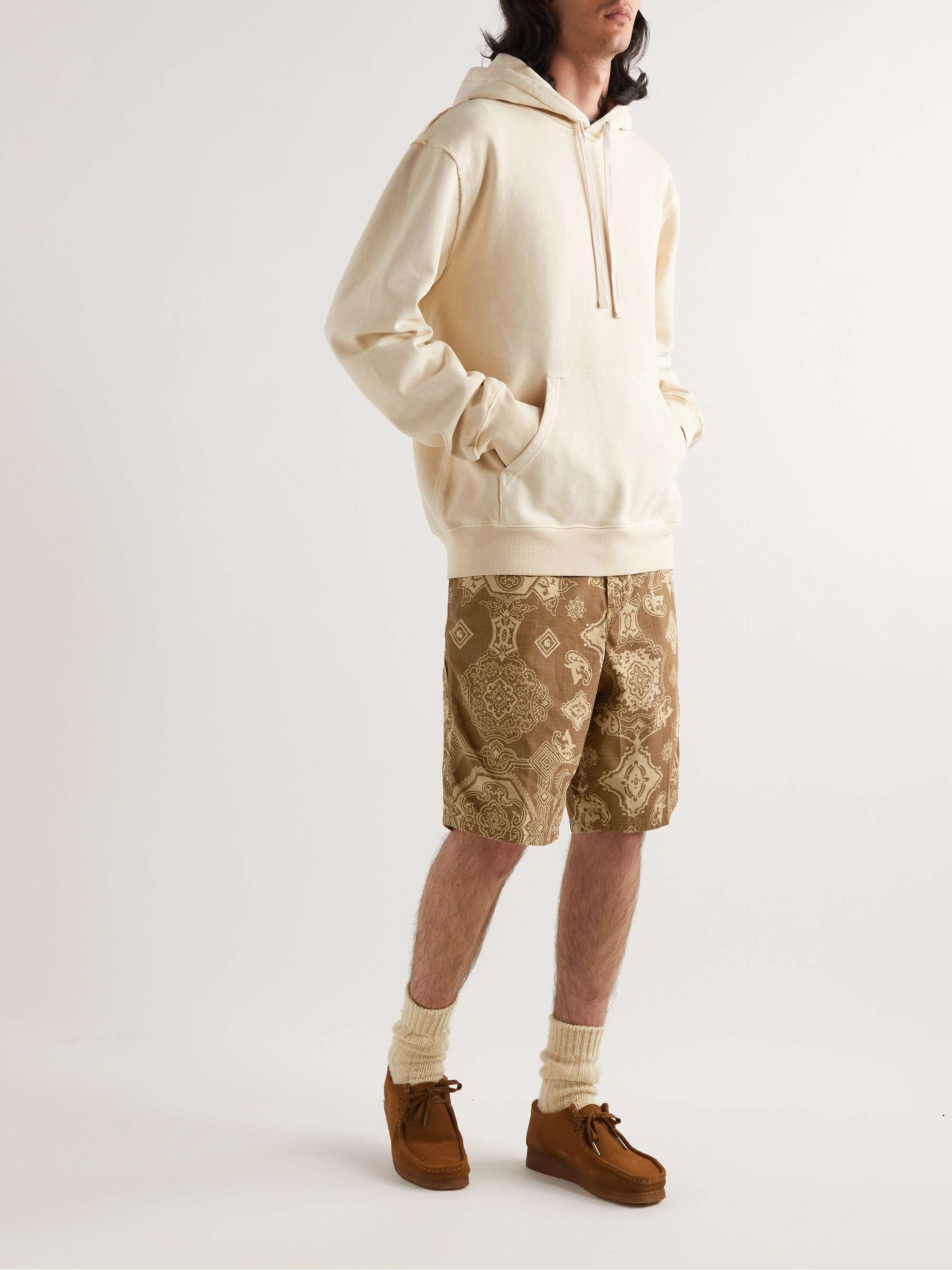 CARHARTT WIP Straight-Leg Printed Cotton-Rispstop Shorts