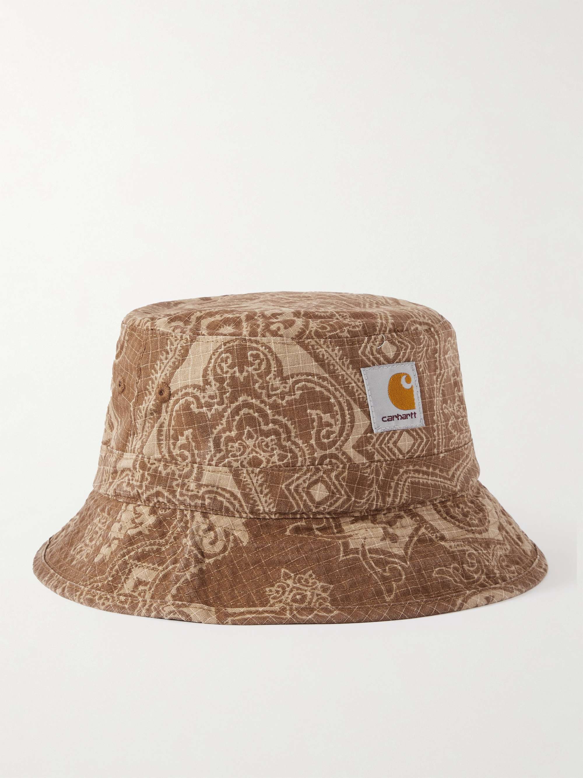 CARHARTT WIP Verse Logo-Appliquéd Printed Cotton-Ripstop Bucket Hat