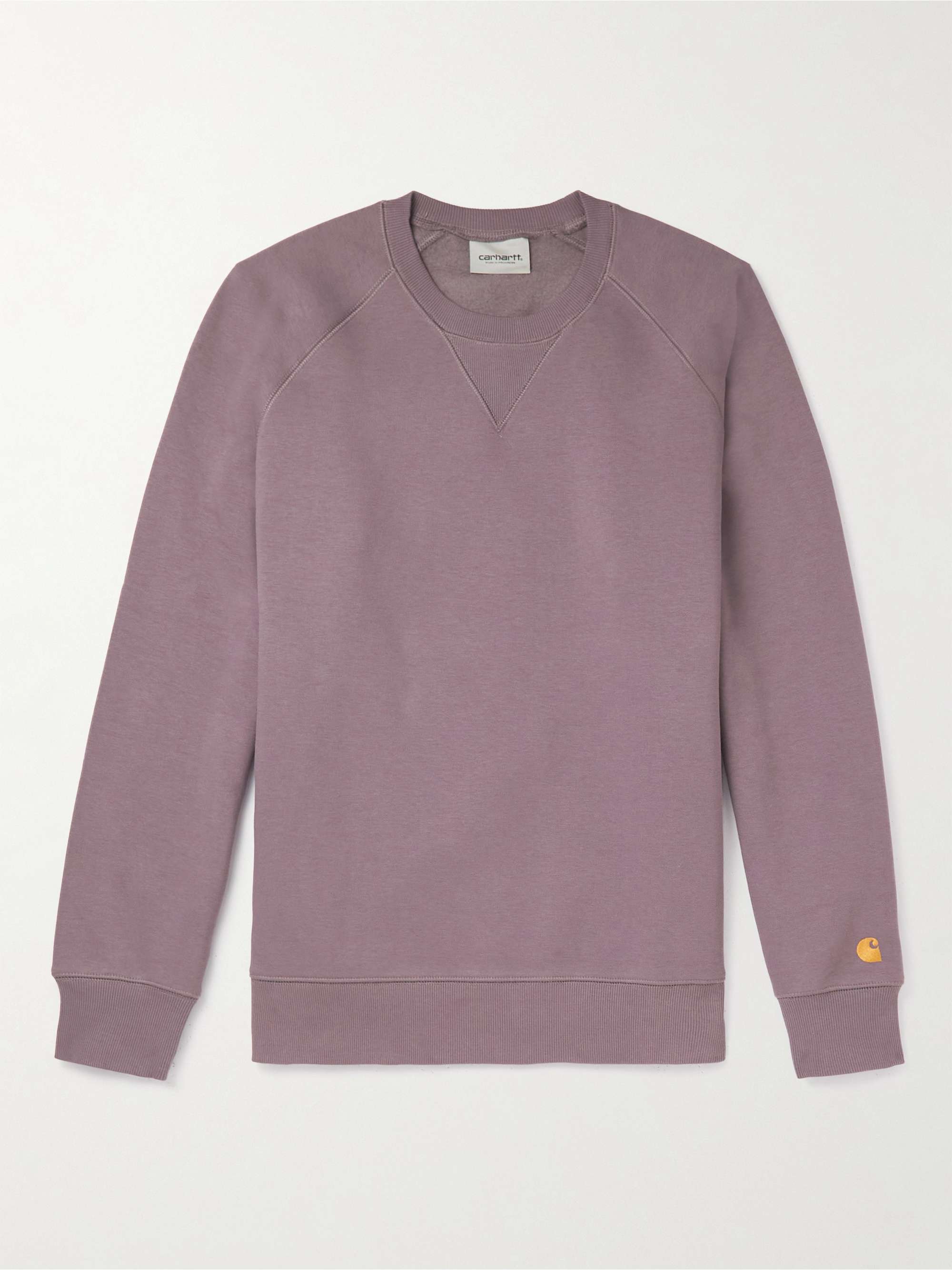 CARHARTT WIP Chase Logo-Embroidered Cotton-Blend Jersey Sweatshirt