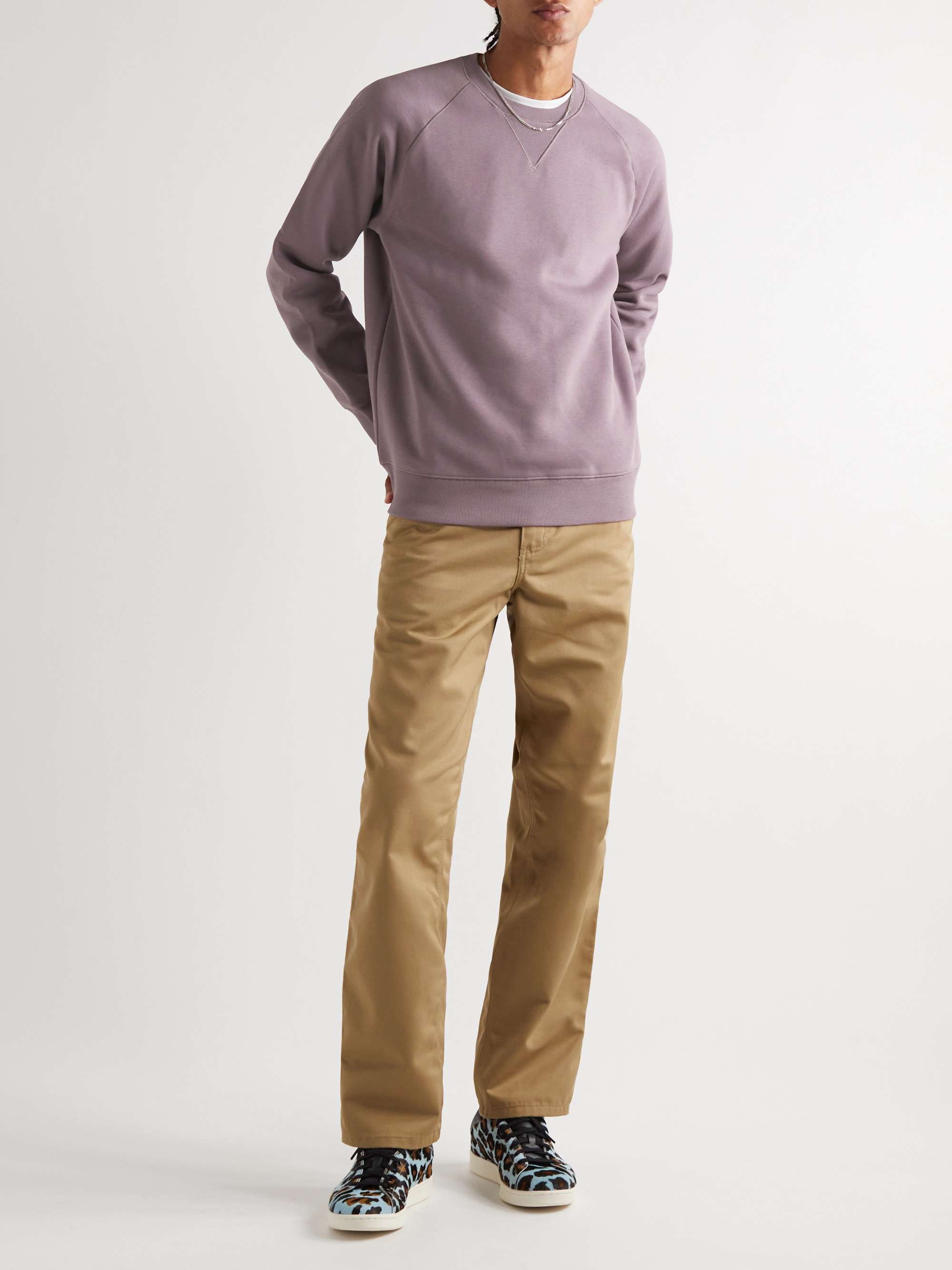 CARHARTT WIP Chase Cotton-Blend Jersey Sweatshirt