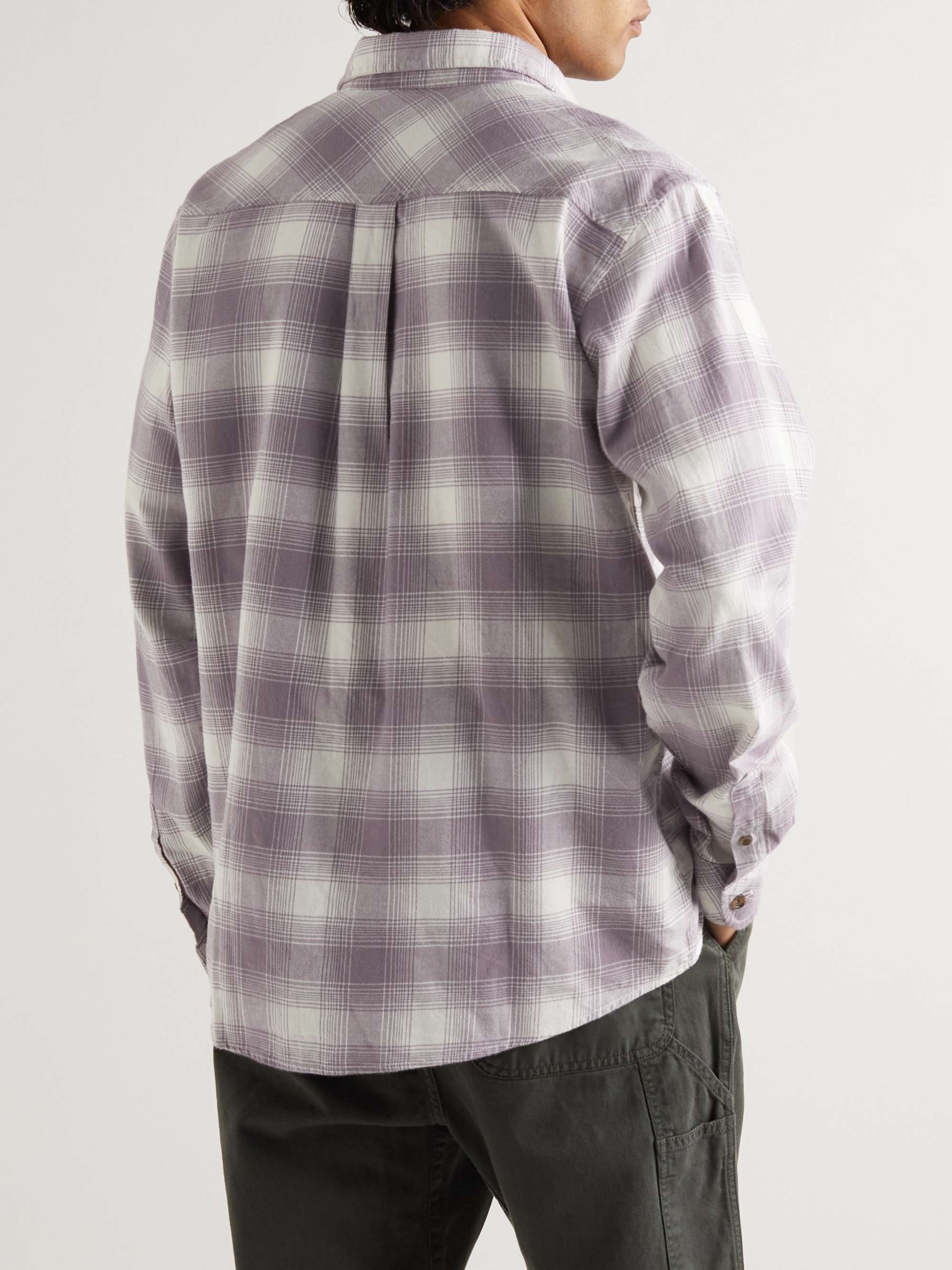 CARHARTT WIP Deaver Checked Garment-Dyed Cotton-Twill Shirt