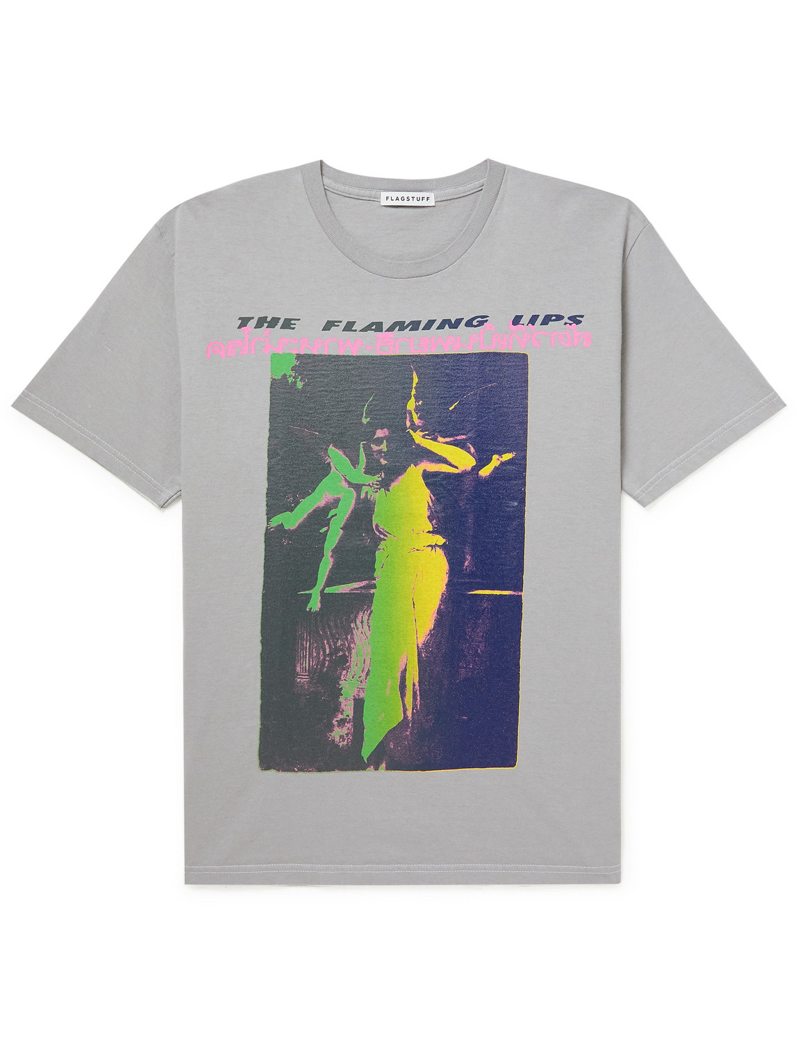 Flagstuff The Flaming Lips Printed Cotton-Jersey T-Shirt