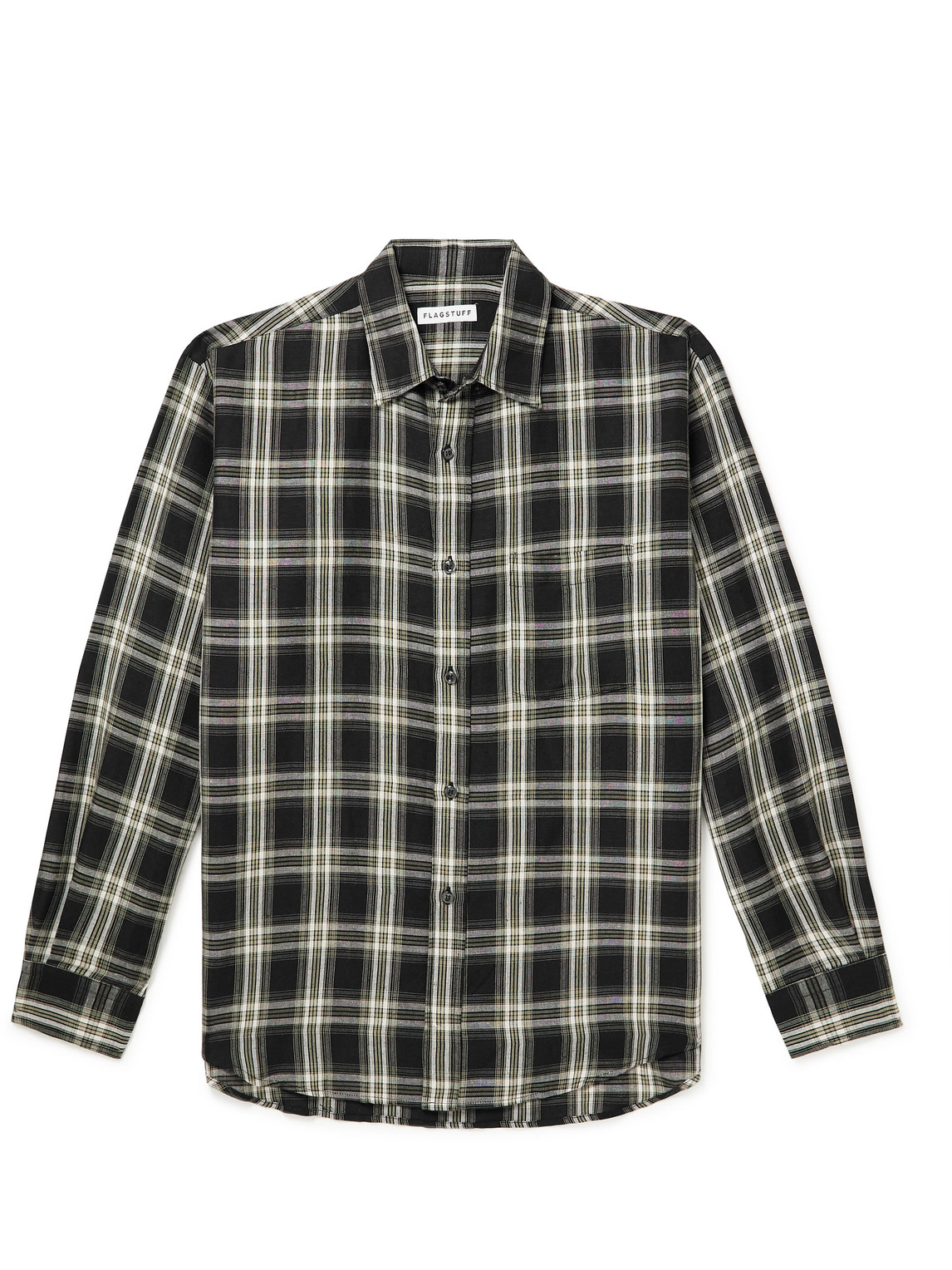 Flagstuff Checked Linen-Blend Shirt