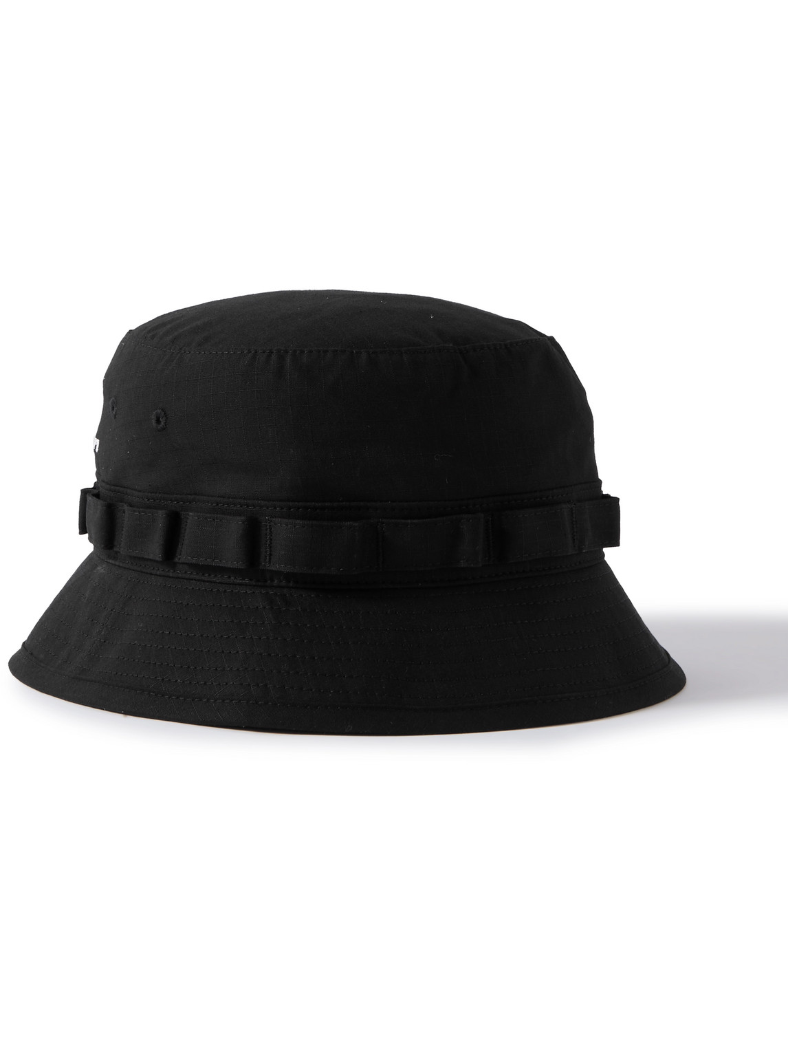 WTAPS JUNGLE 02 LOGO-EMBROIDERED COTTON-RIPSTOP BUCKET HAT
