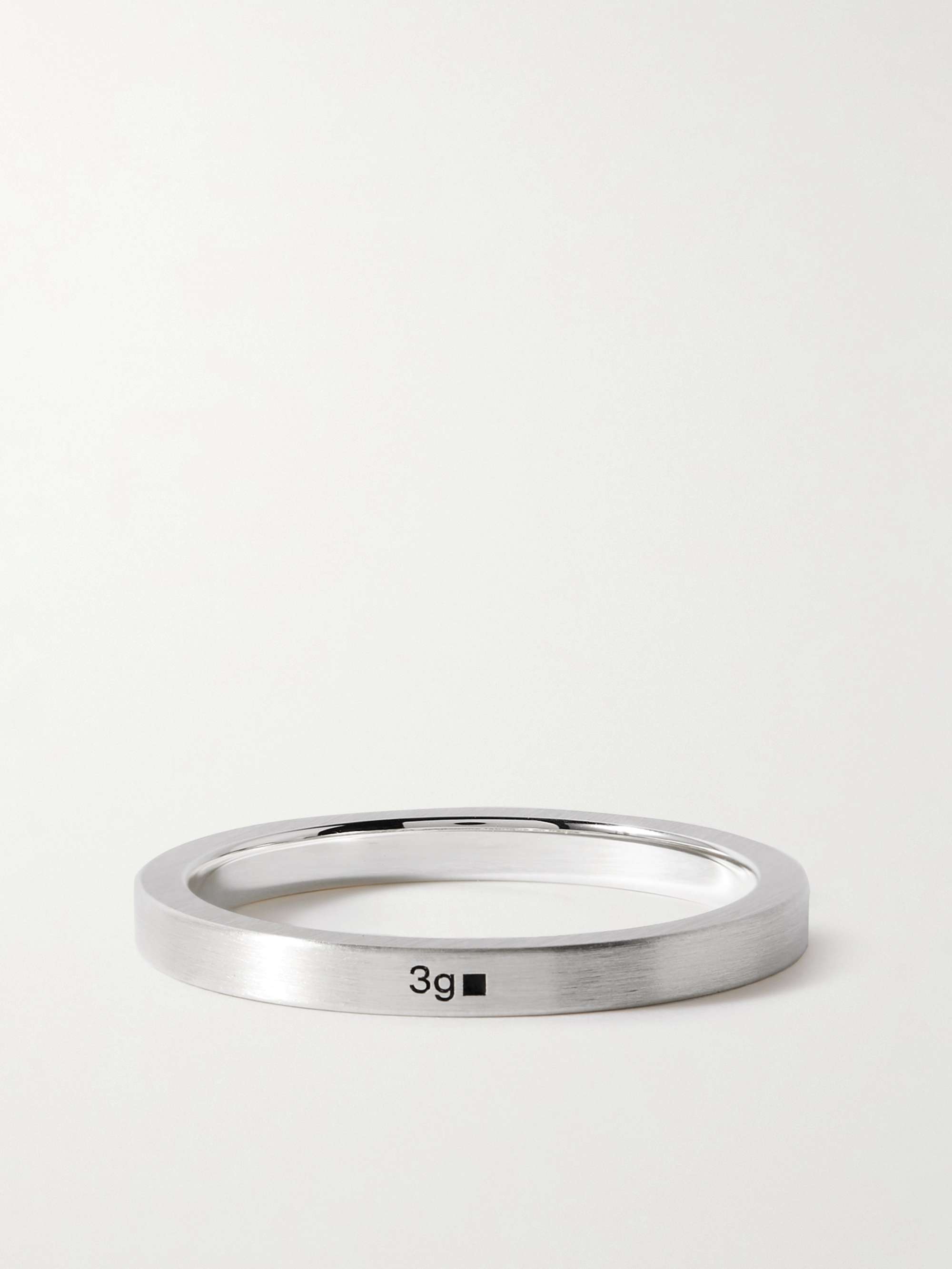 Mens Jewellery Rings Le Gramme 3g Brushed Sterling Silver Ring in Metallic for Men 
