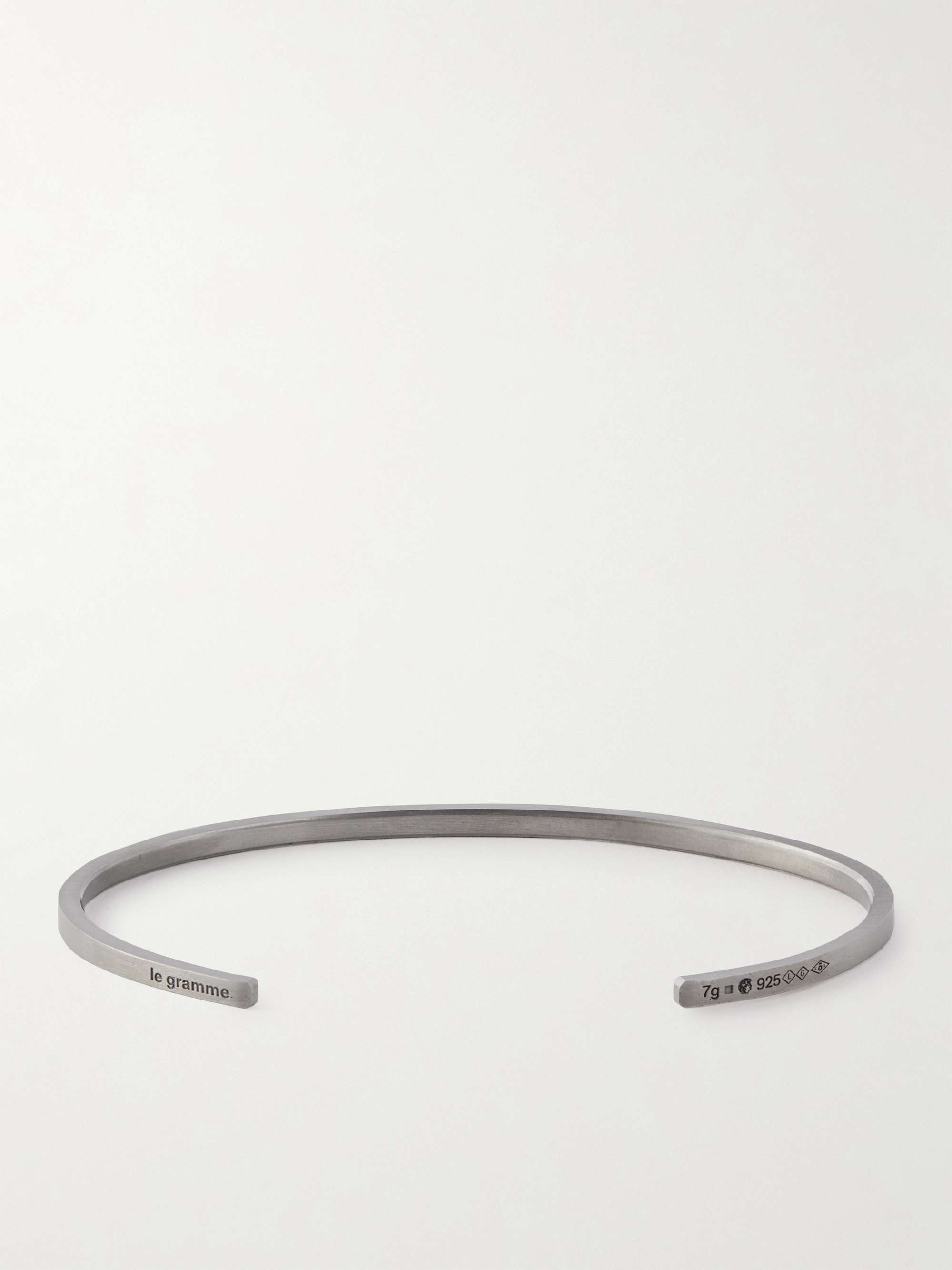 LE GRAMME 7g Brushed Ruthenium-Plated Cuff